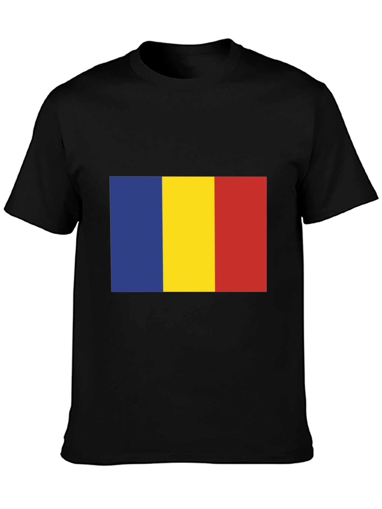 Romania Flag T-Shirt - Black Tee