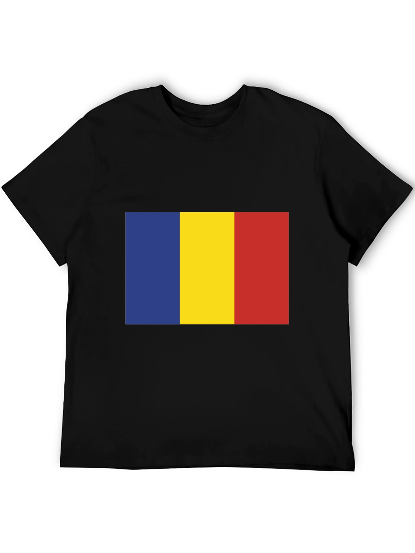 Romania Flag T-Shirt - Black Tee