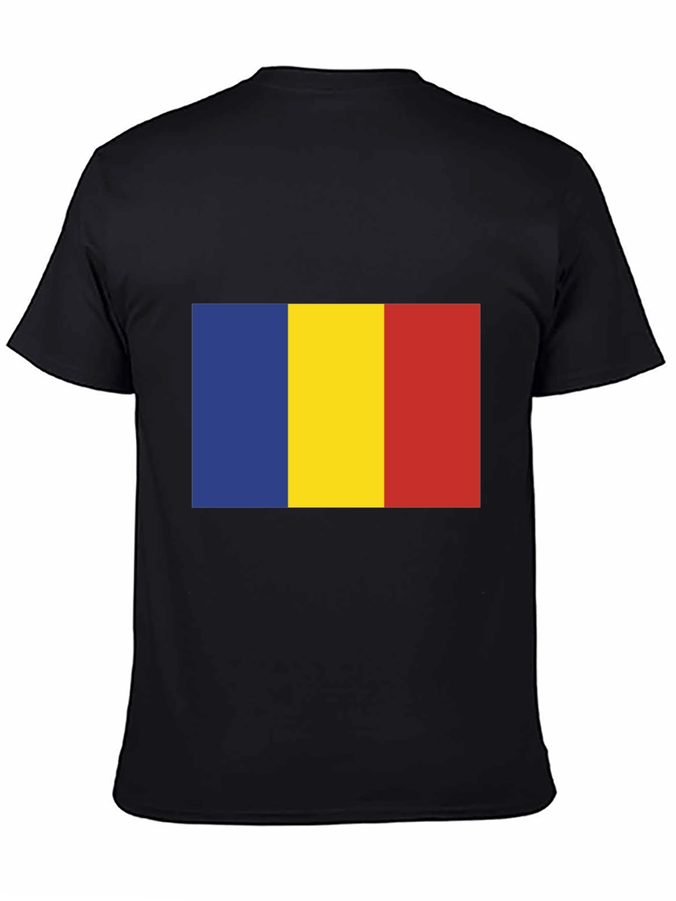 Romania Flag T-Shirt - Black Tee