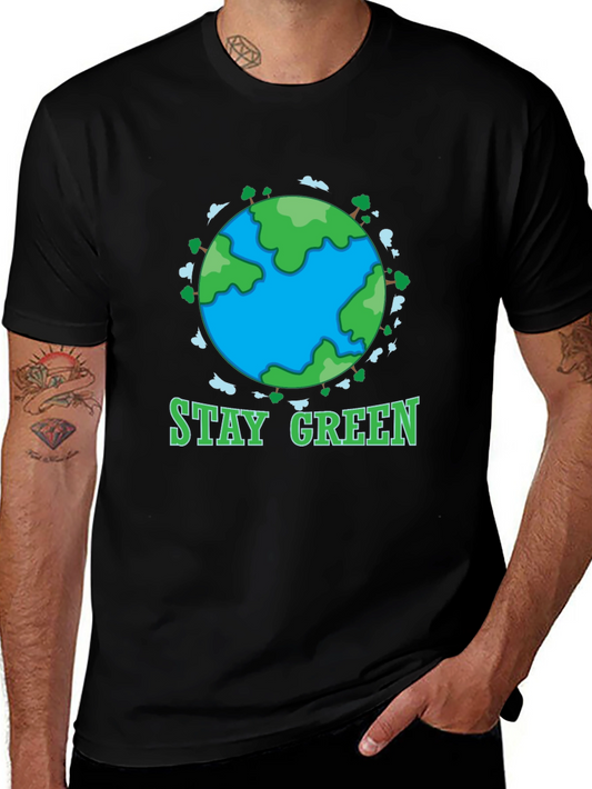 Stay Green Earth Graphic T-Shirt