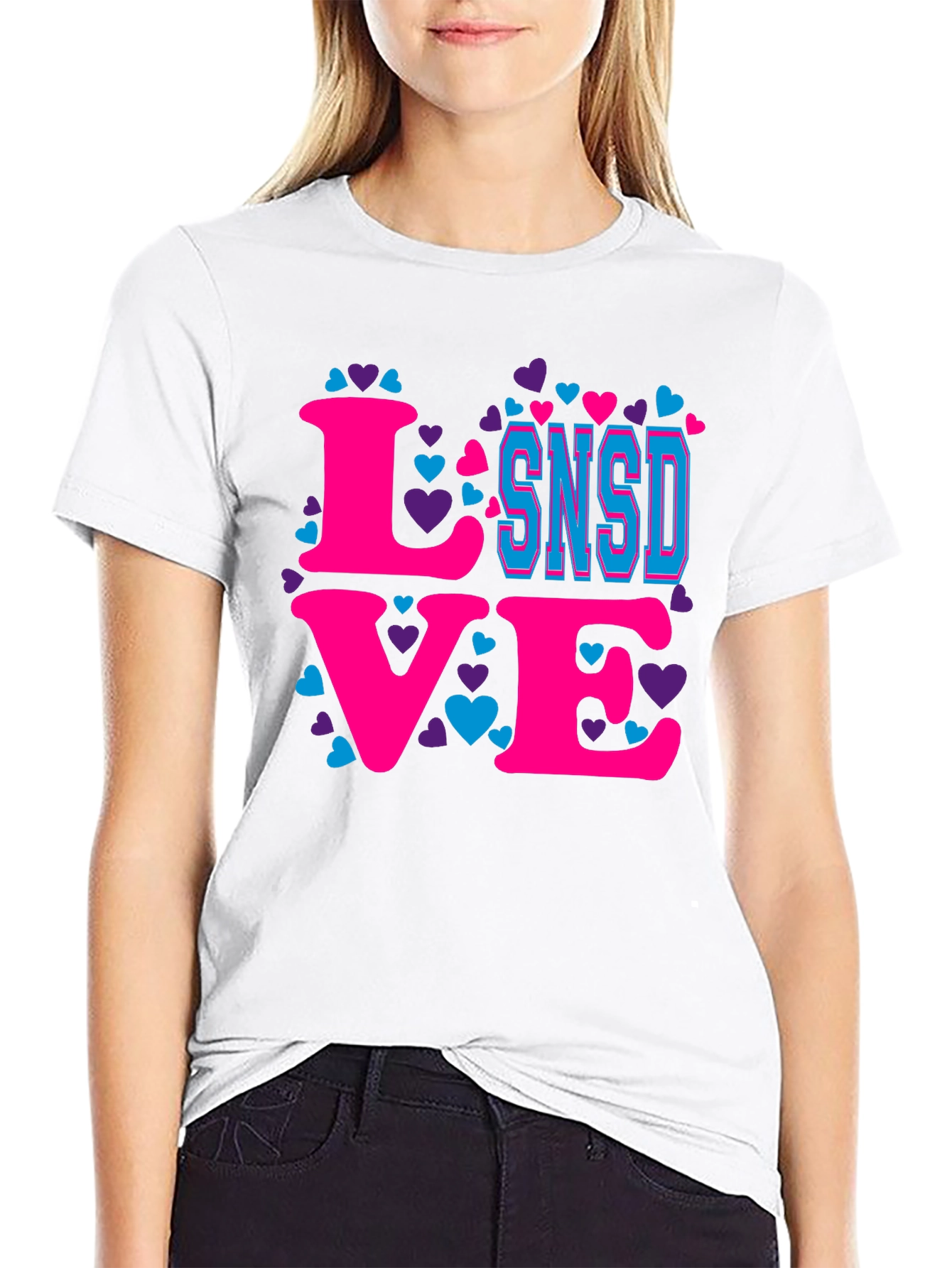 SNSD Love T-Shirt - Heart Graphic Tee