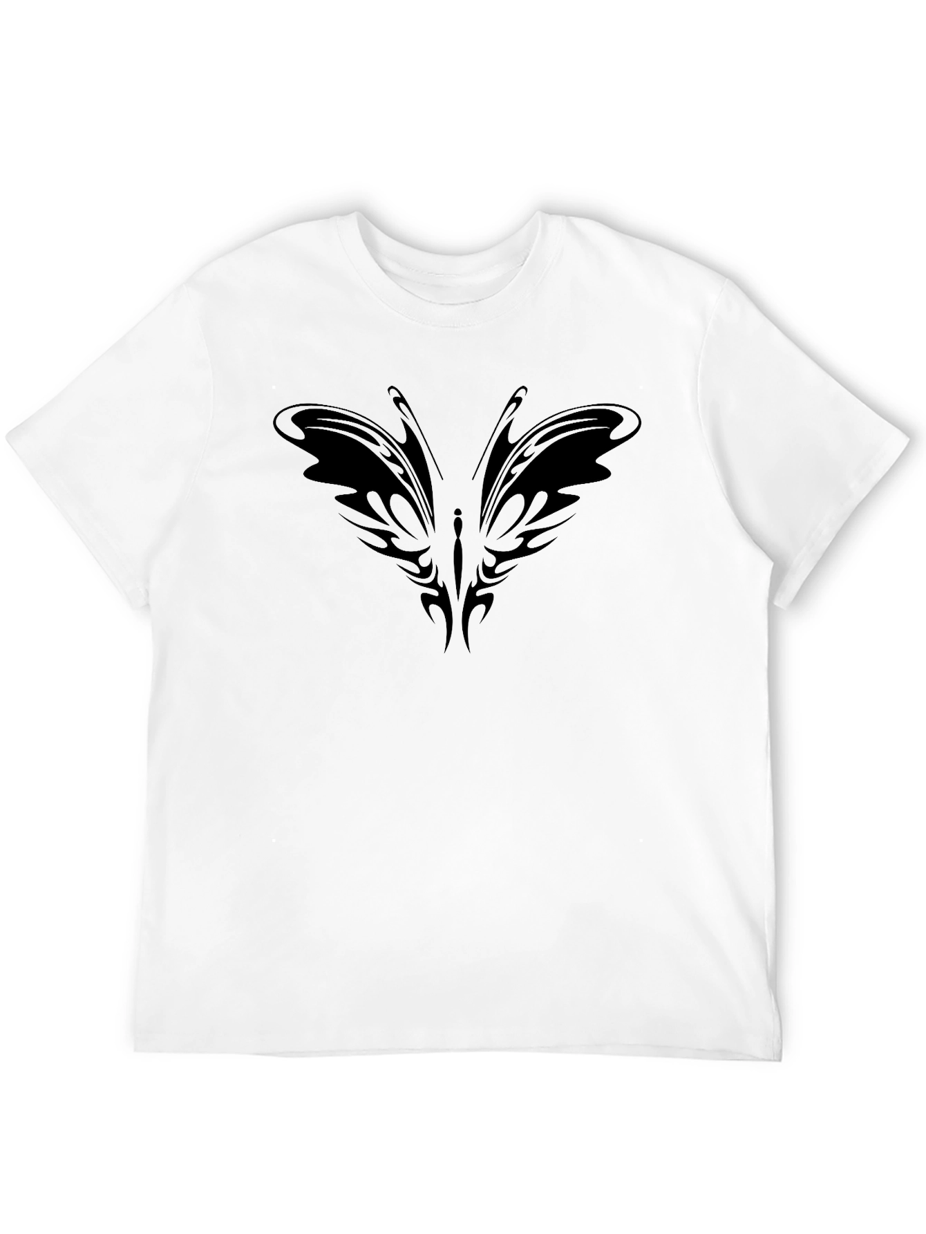Tribal Butterfly Black T-Shirt