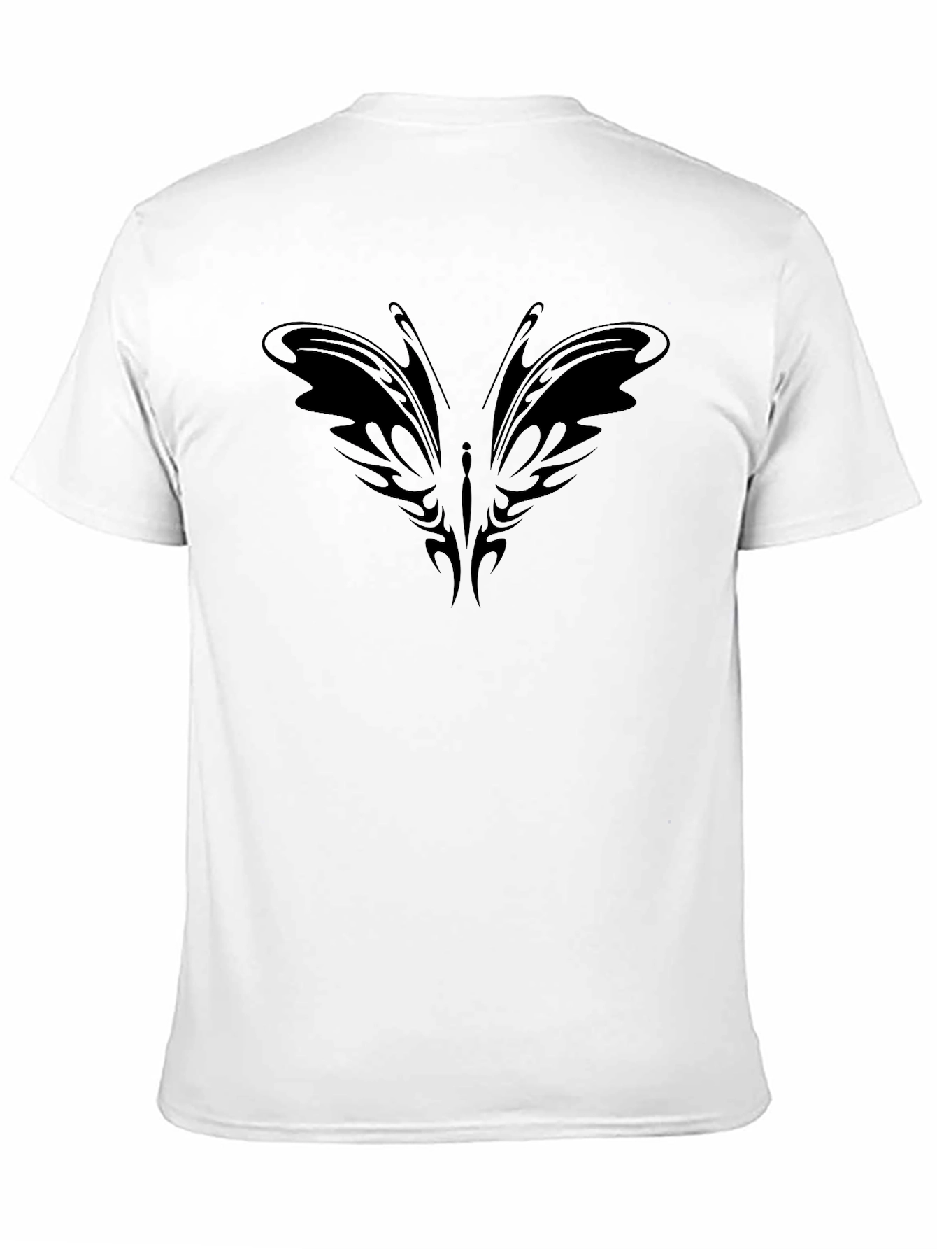 Tribal Butterfly Black T-Shirt