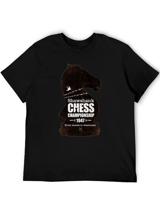 Shawshank Chess Championship 1947 Black T-Shirt