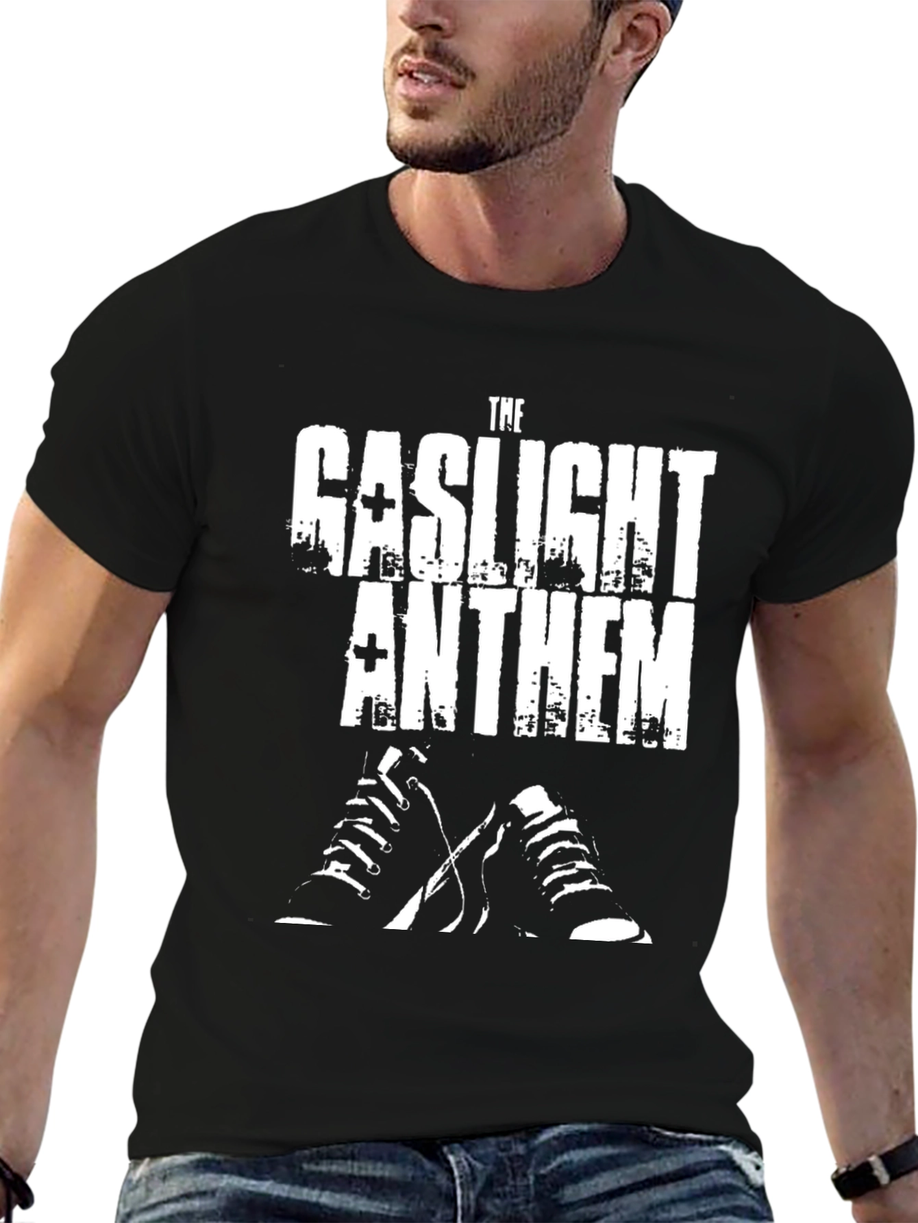 The Gaslight Anthem Band Tee - Black Graphic T-Shirt