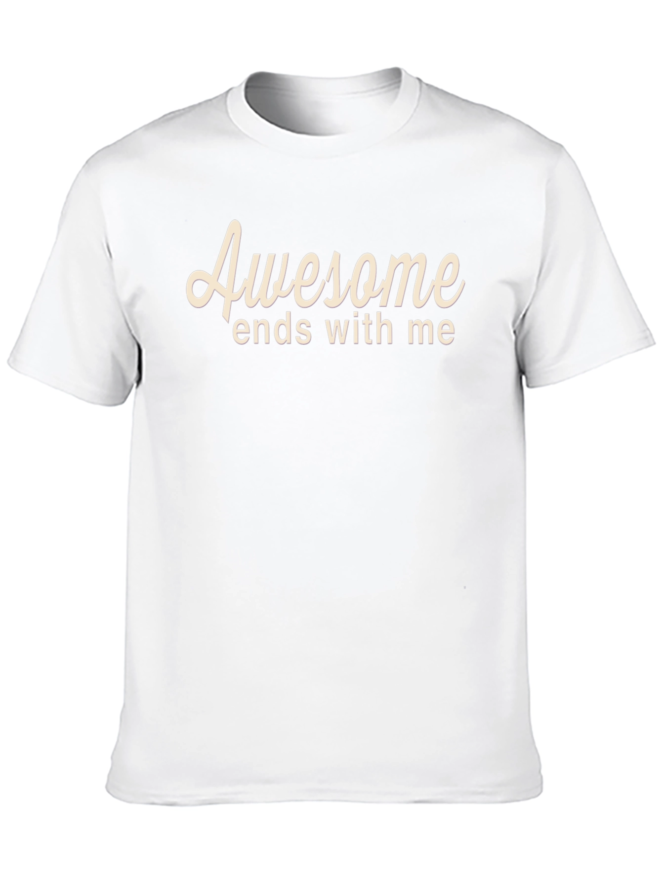 Awesome Ends With Me Black T-Shirt