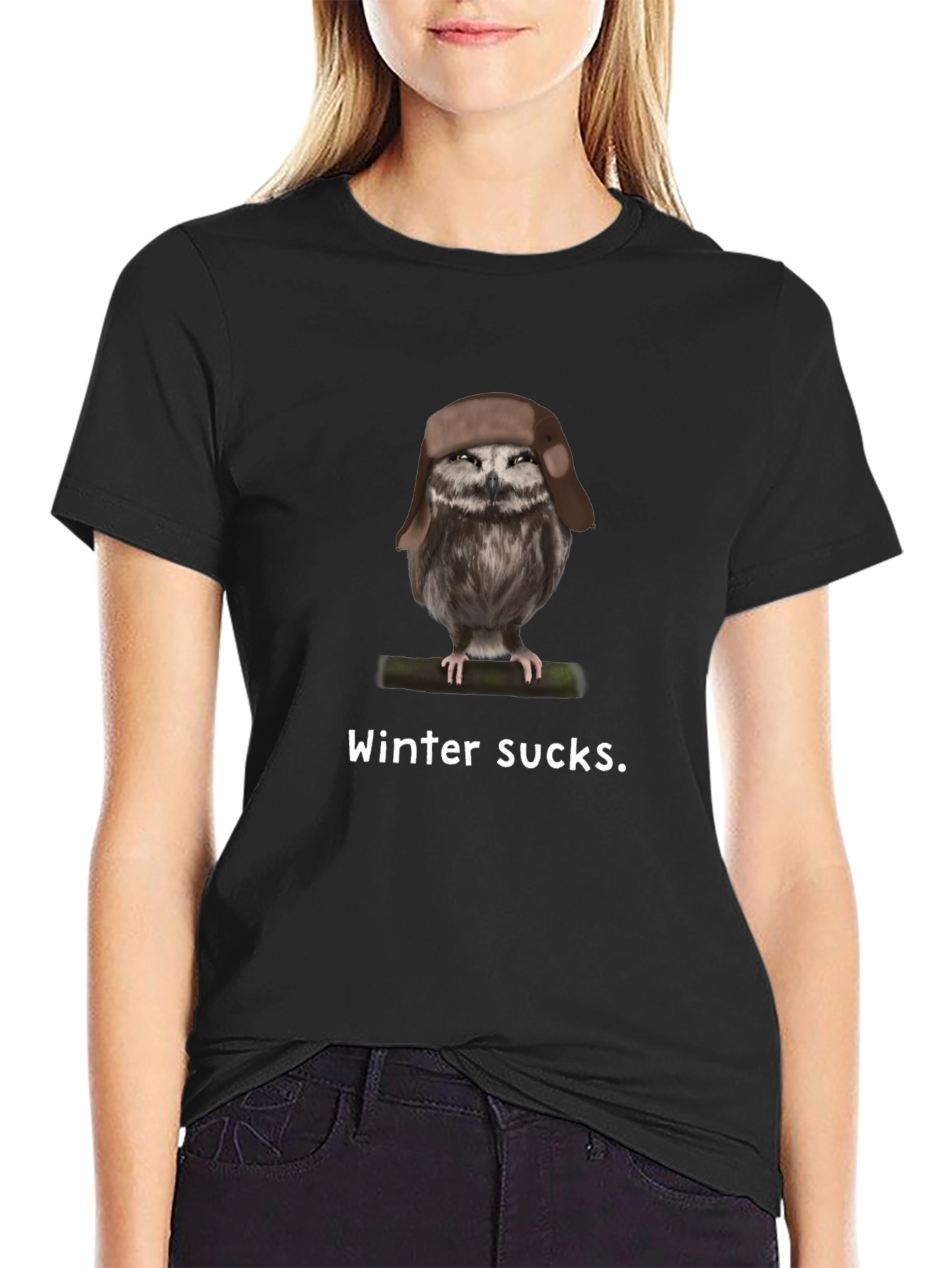 Winter Sucks Owl T-Shirt