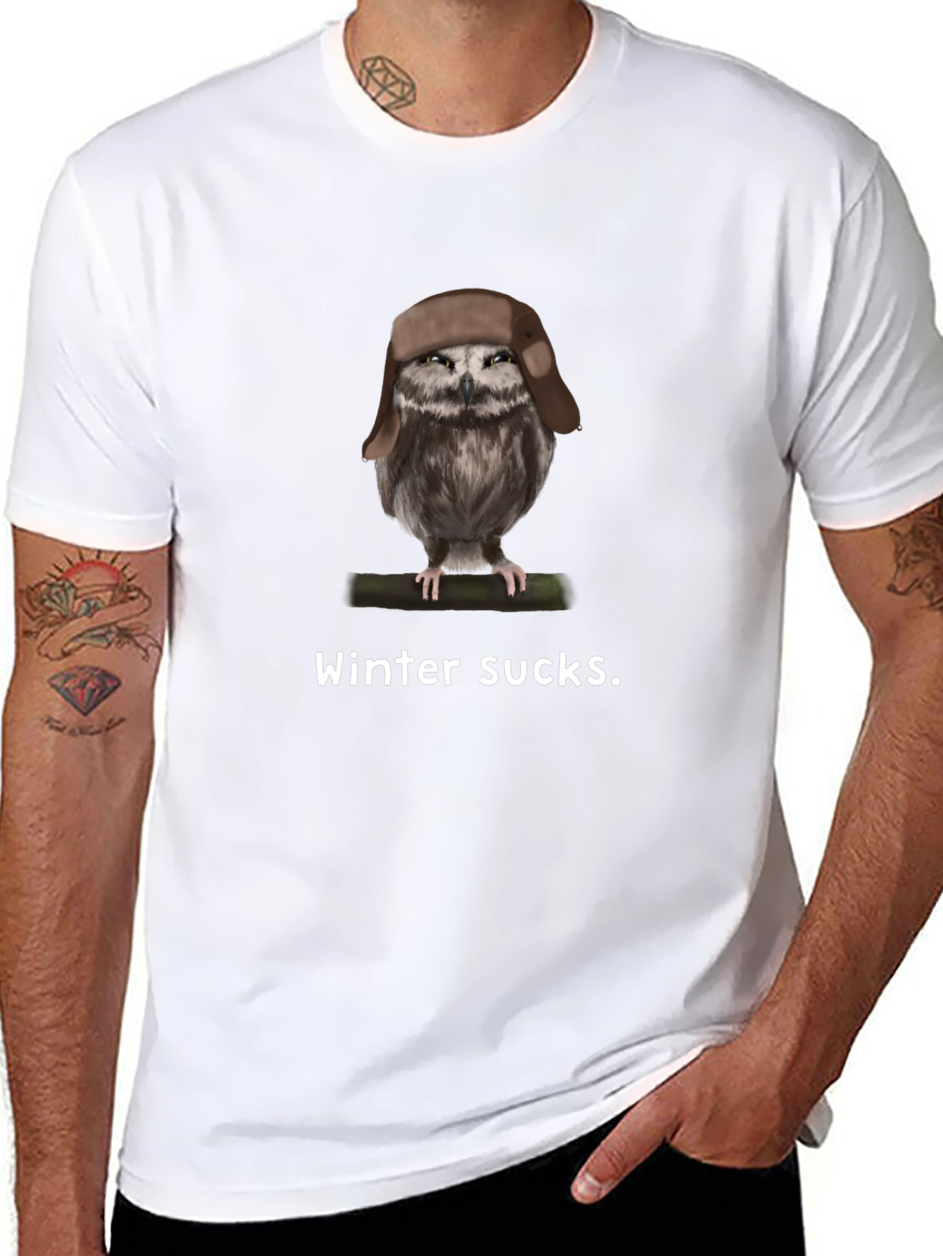 Winter Sucks Owl T-Shirt