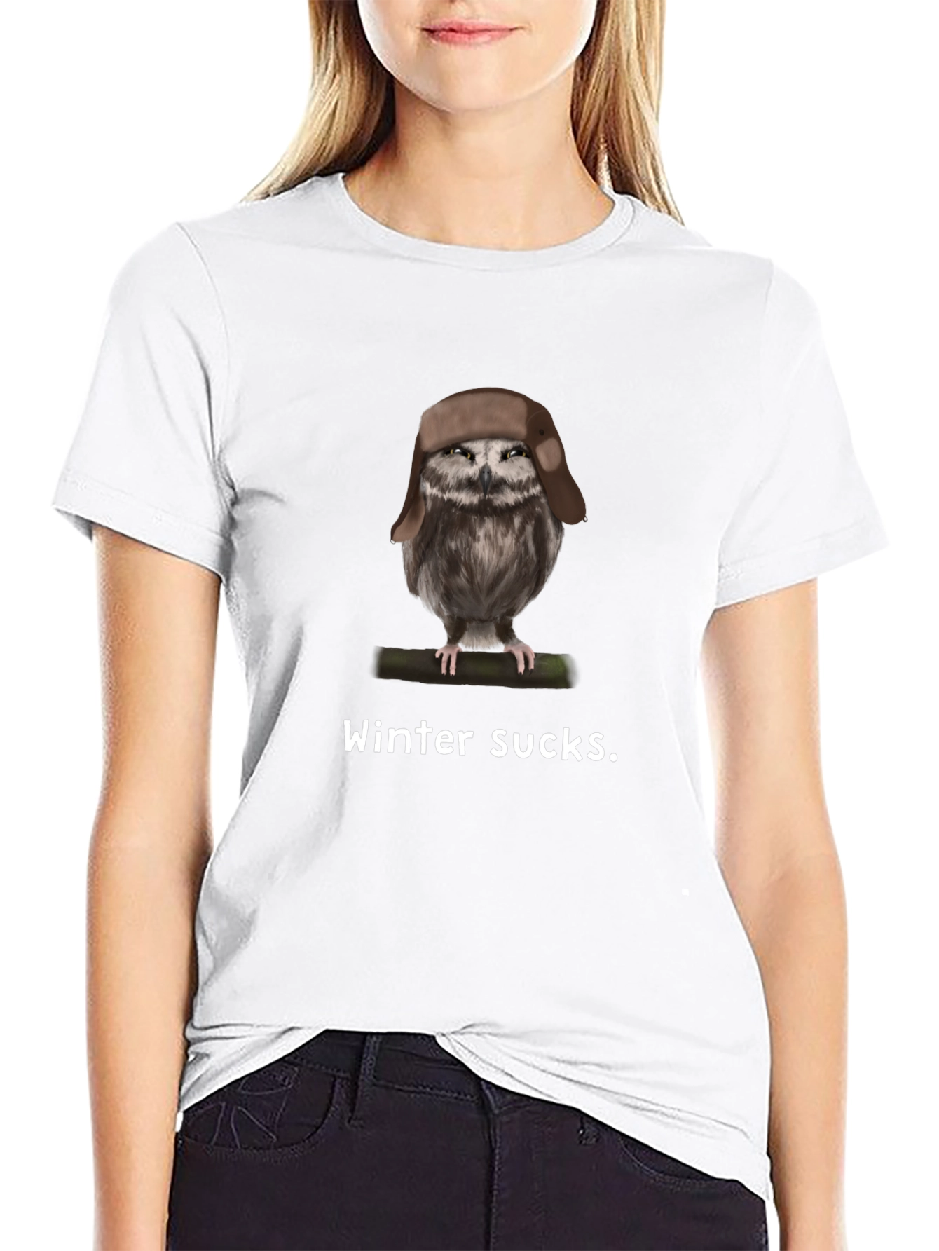Winter Sucks Owl T-Shirt