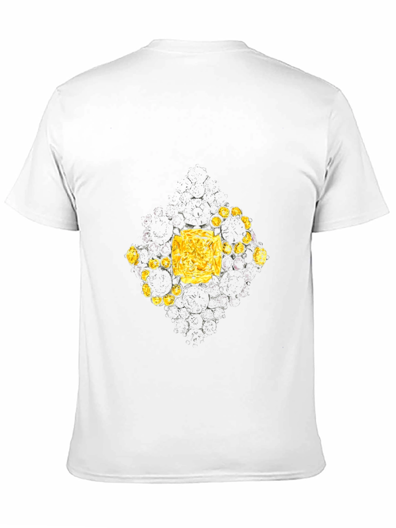 Abstract Geometric T-Shirt - Black