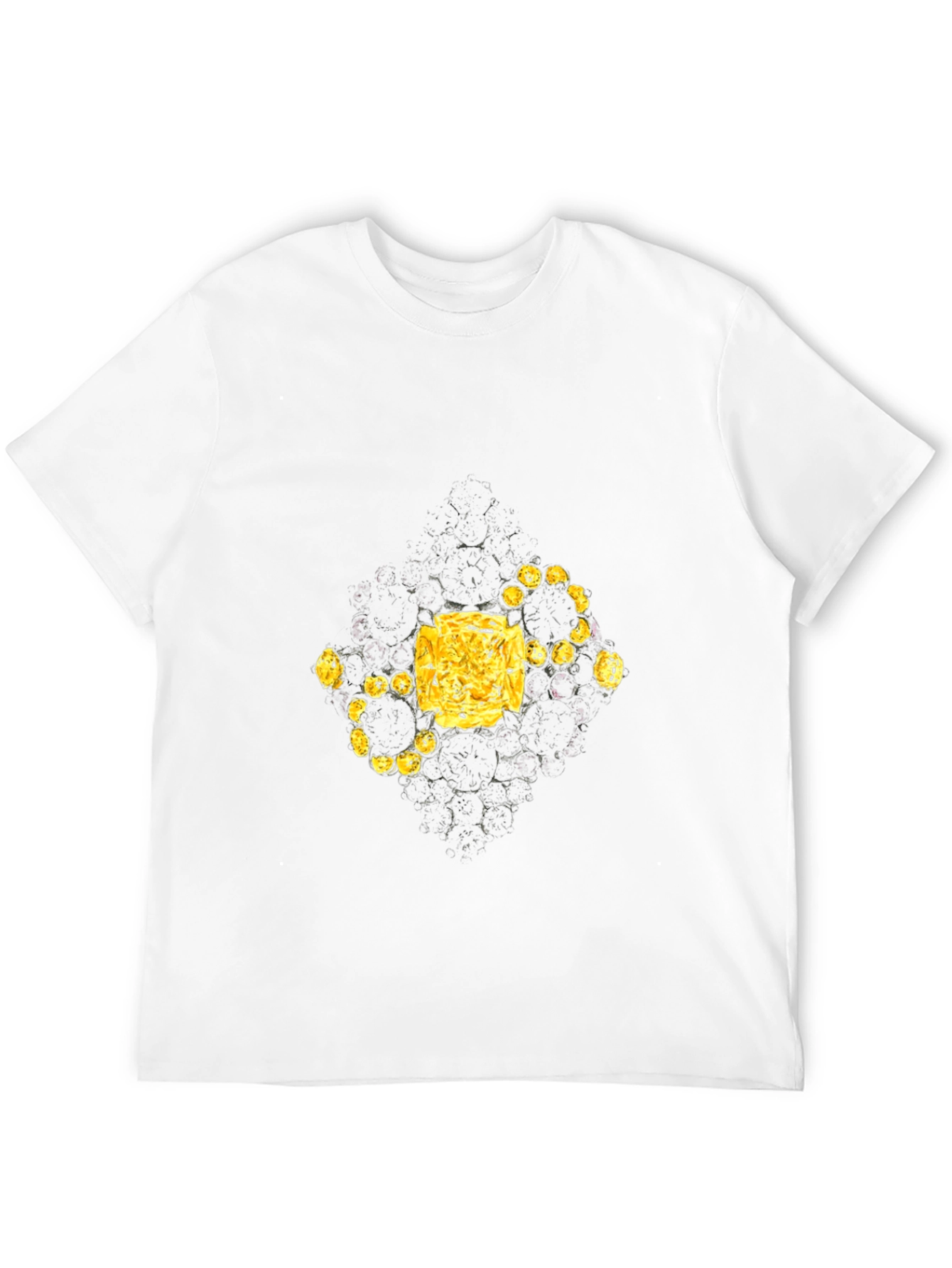 Abstract Geometric T-Shirt - Black