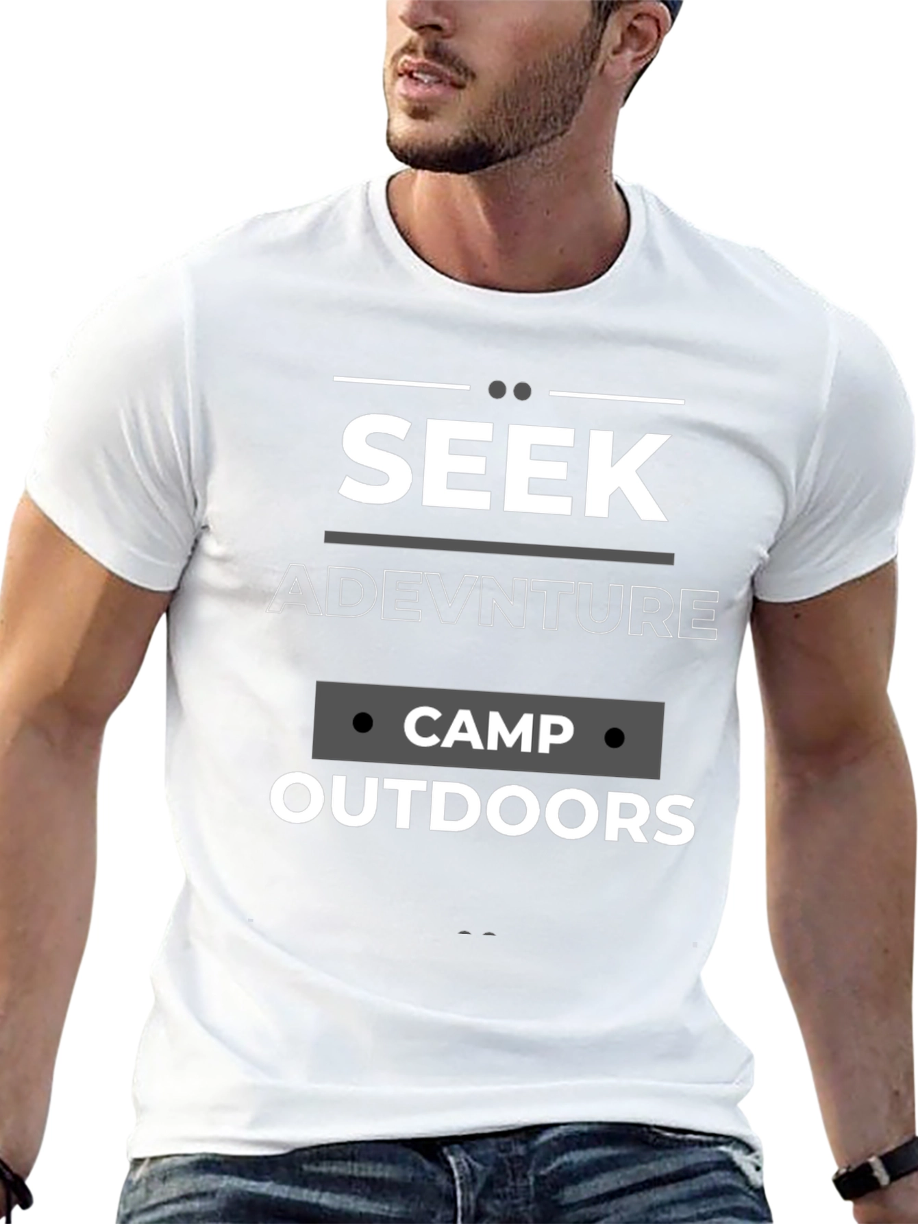 Seek Adventure Camp Outdoors Graphic Tee