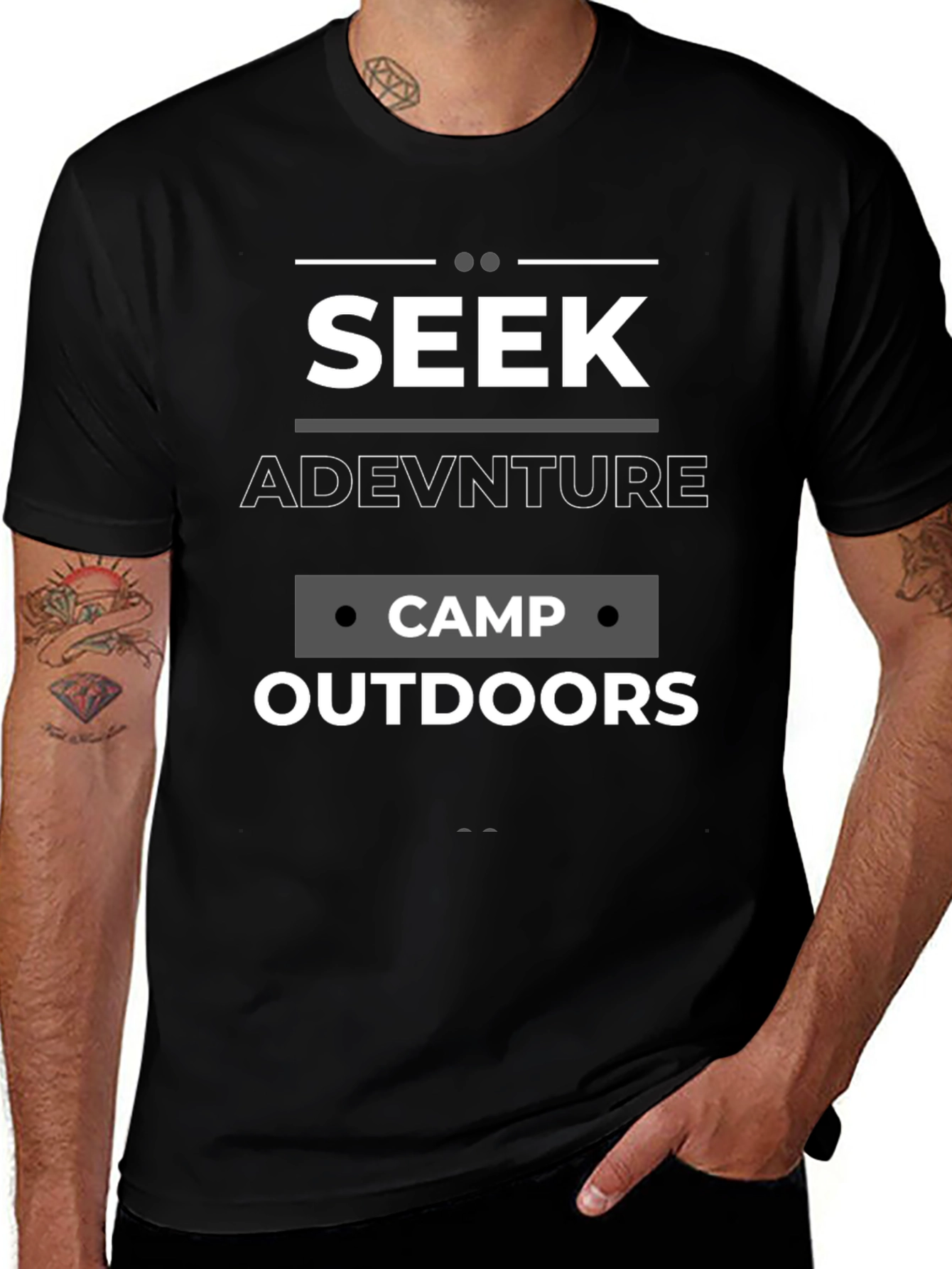 Seek Adventure Camp Outdoors Graphic Tee