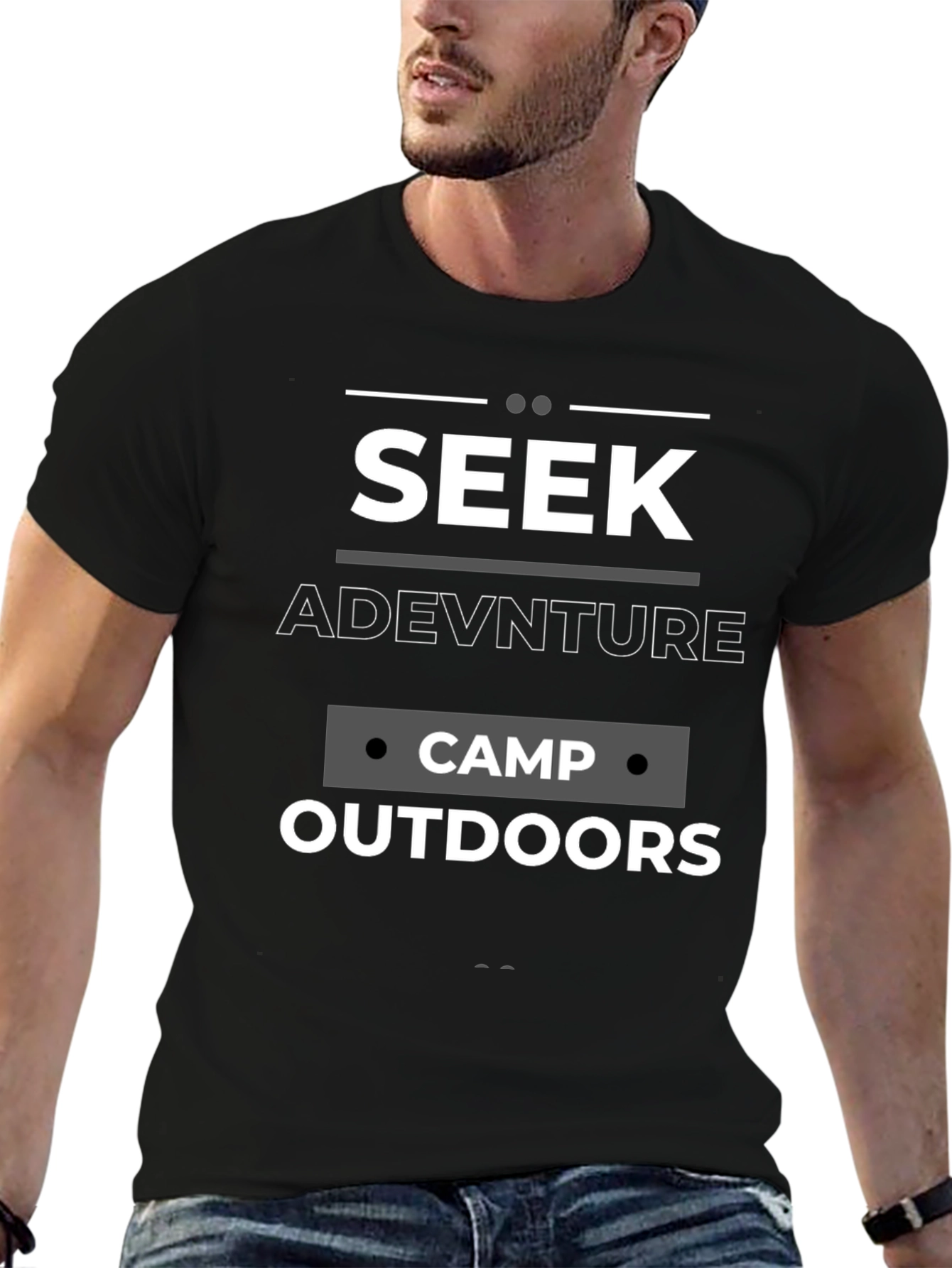 Seek Adventure Camp Outdoors Graphic Tee