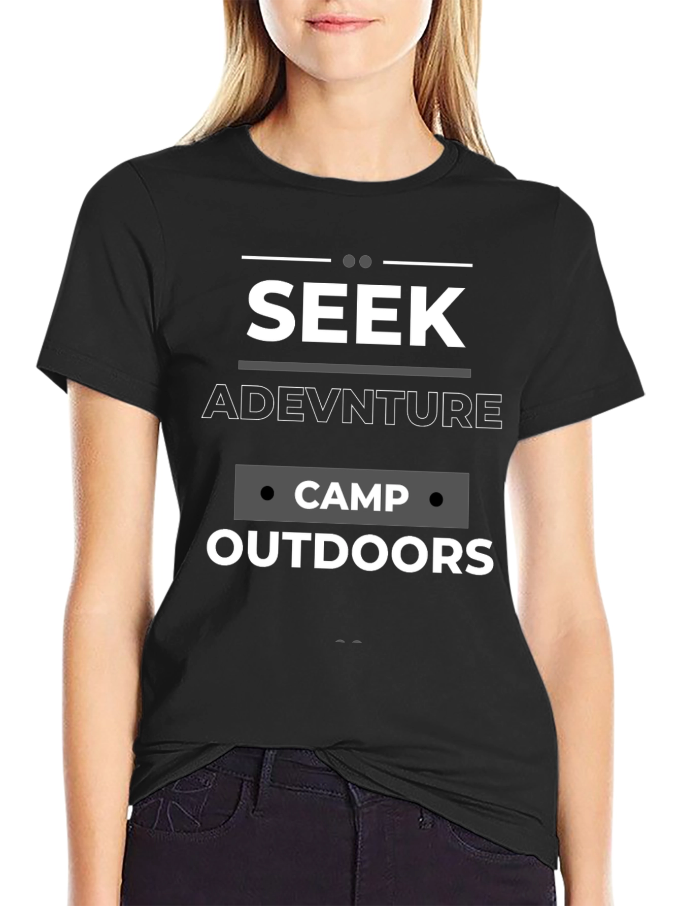 Seek Adventure Camp Outdoors Graphic Tee