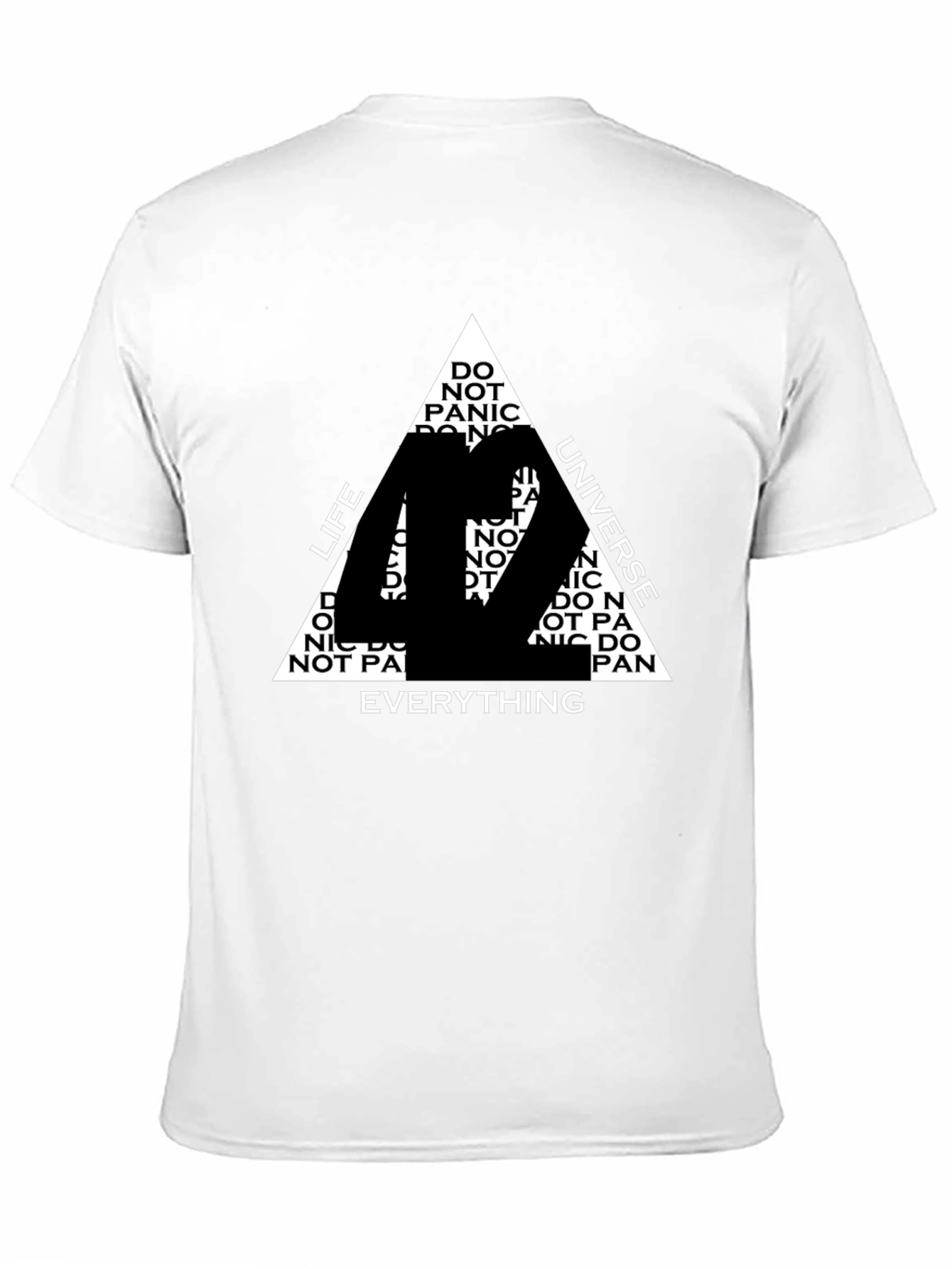 42 T-Shirt: Life Universe Everything - Black Cotton Tee