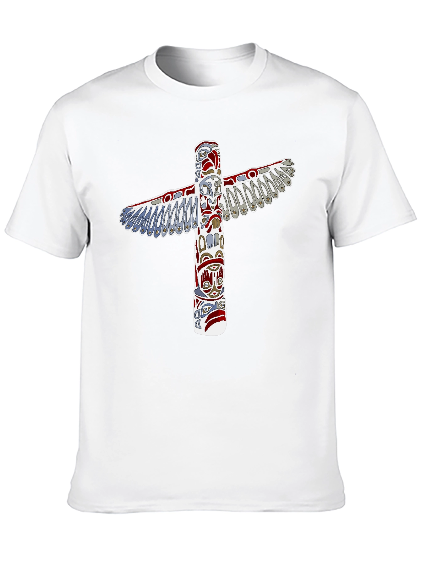 Totem Pole Graphic Tee - Unique Native American Design
