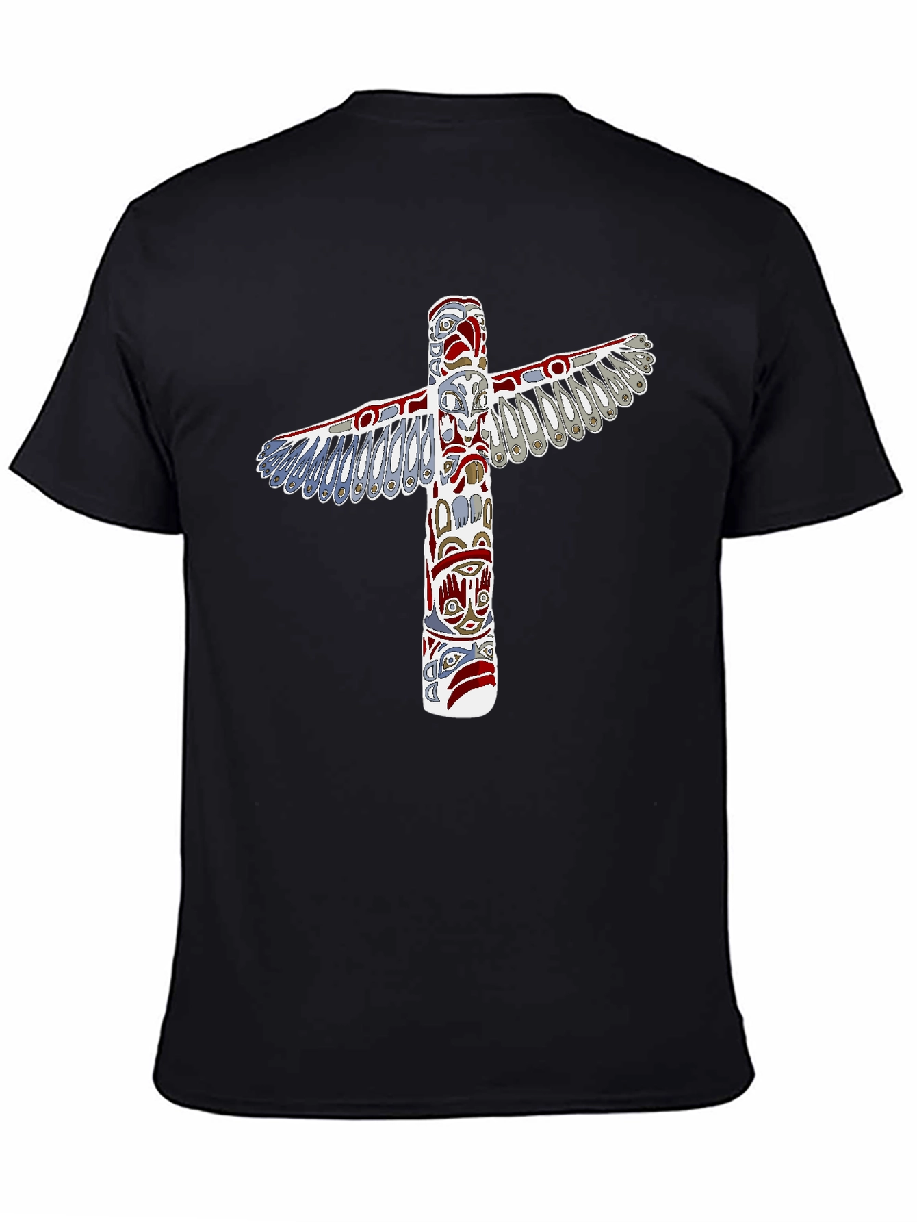 Totem Pole Graphic Tee - Unique Native American Design