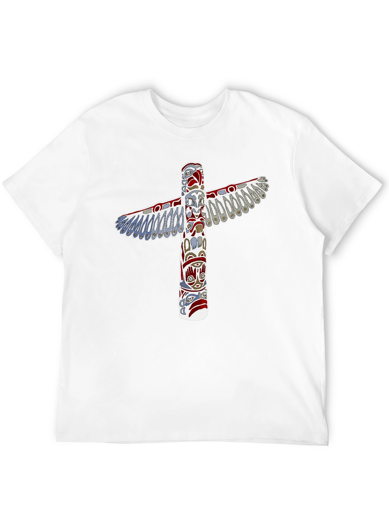Totem Pole Graphic Tee - Unique Native American Design