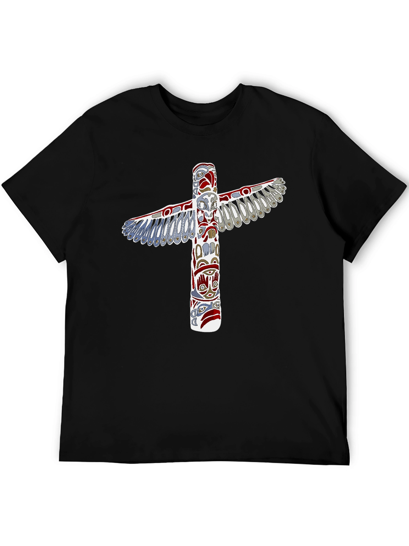 Totem Pole Graphic Tee - Unique Native American Design