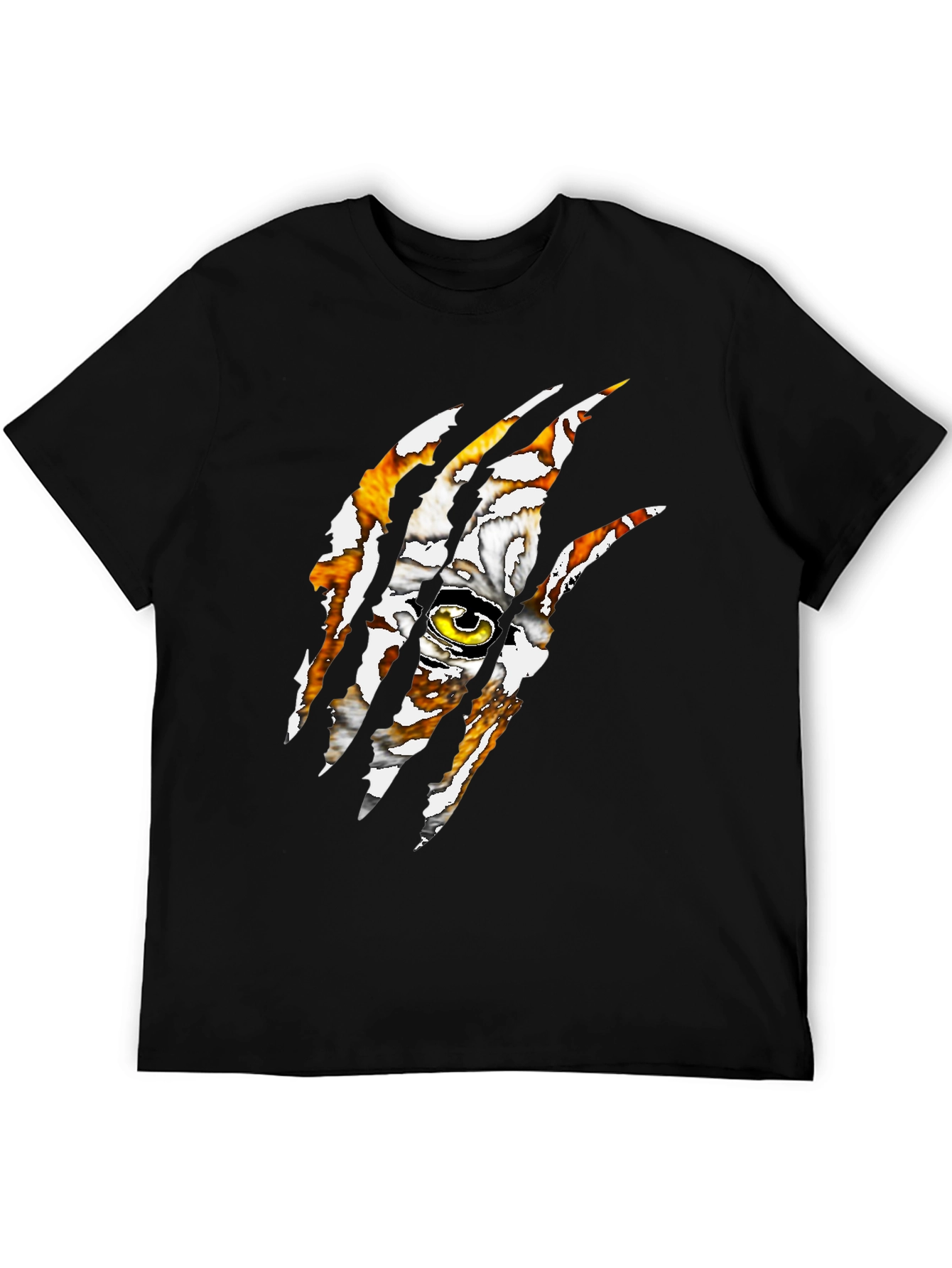 Tiger Eye Claw T-Shirt - Graphic Print