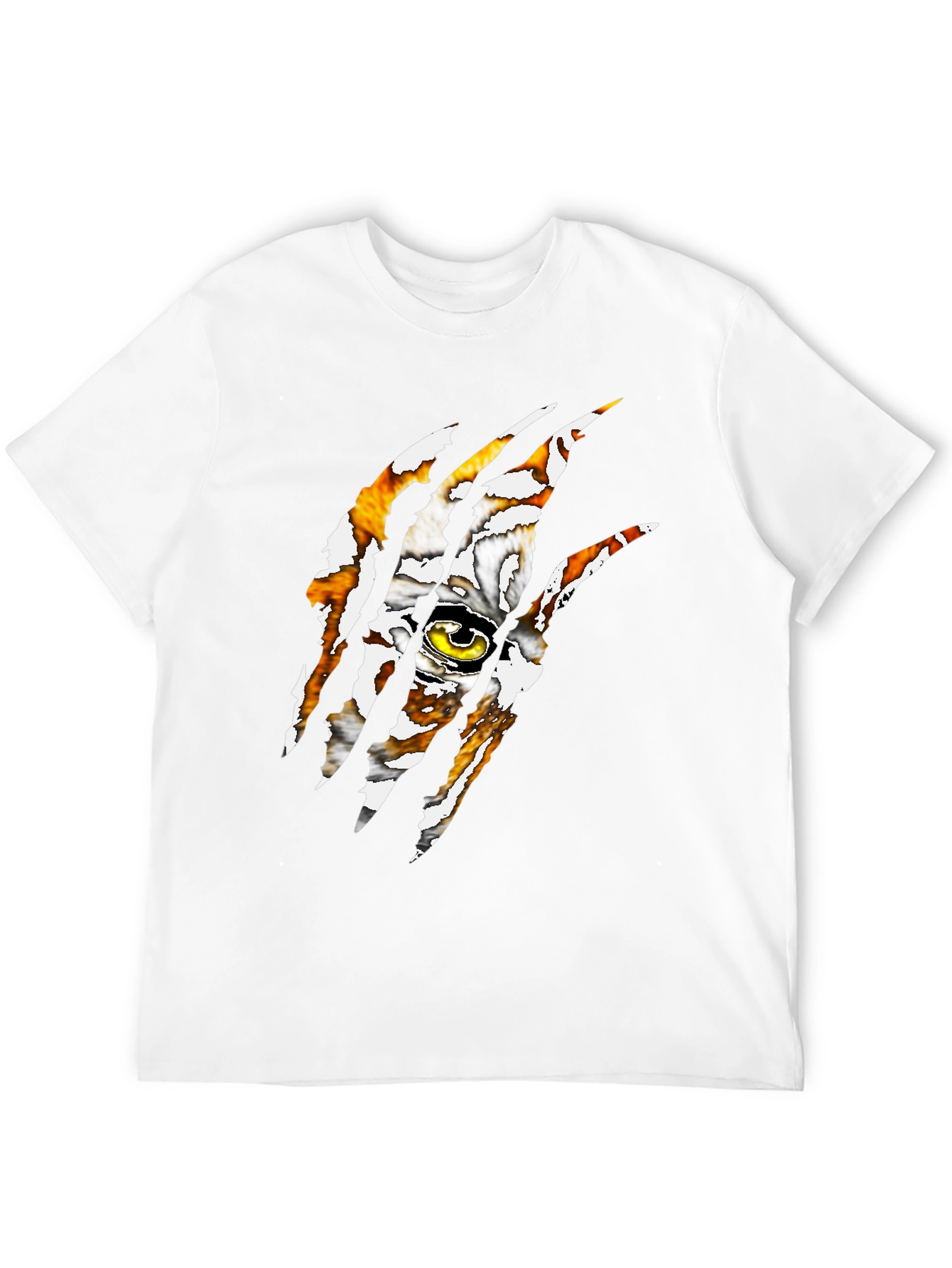 Tiger Eye Claw T-Shirt - Graphic Print