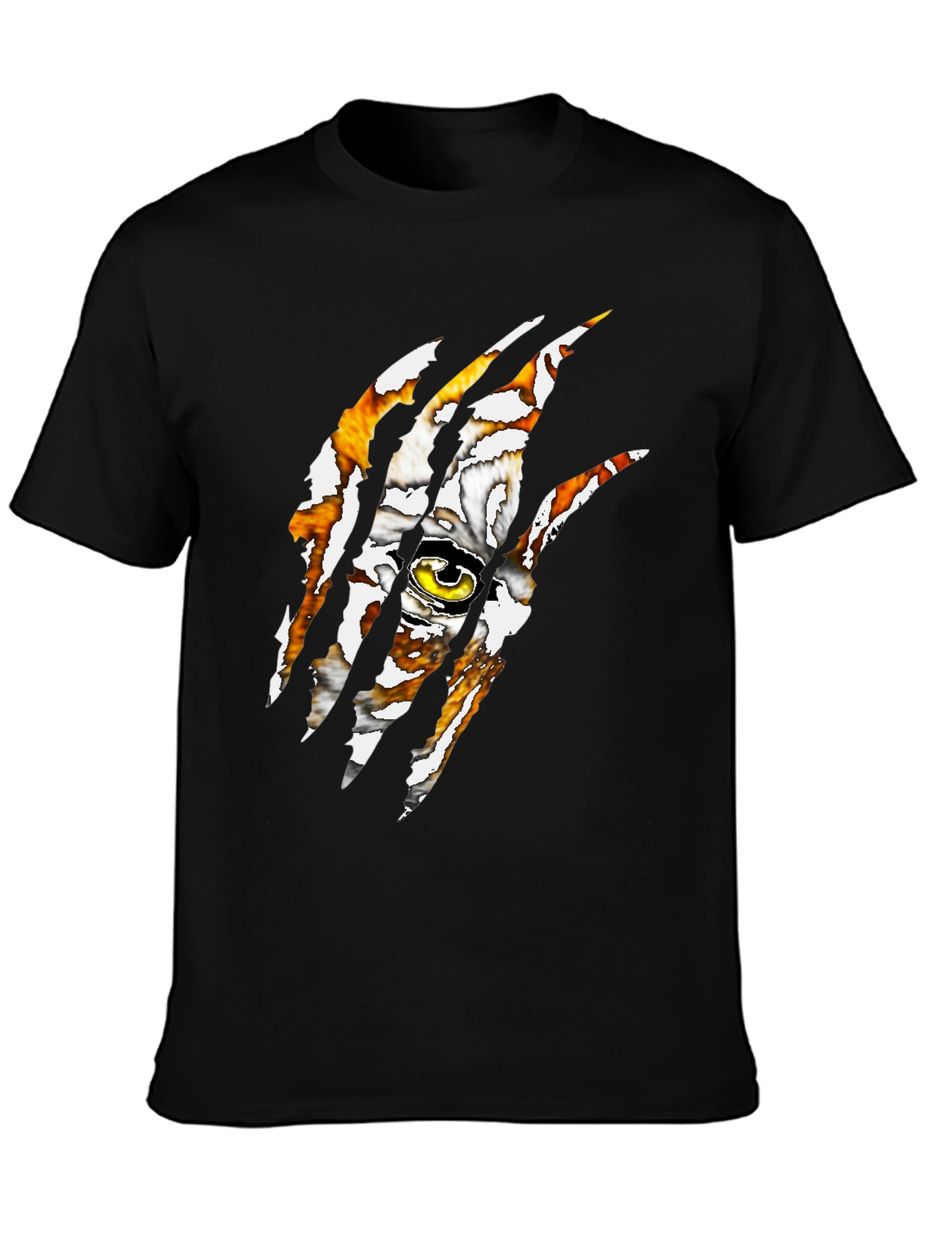 Tiger Eye Claw T-Shirt - Graphic Print