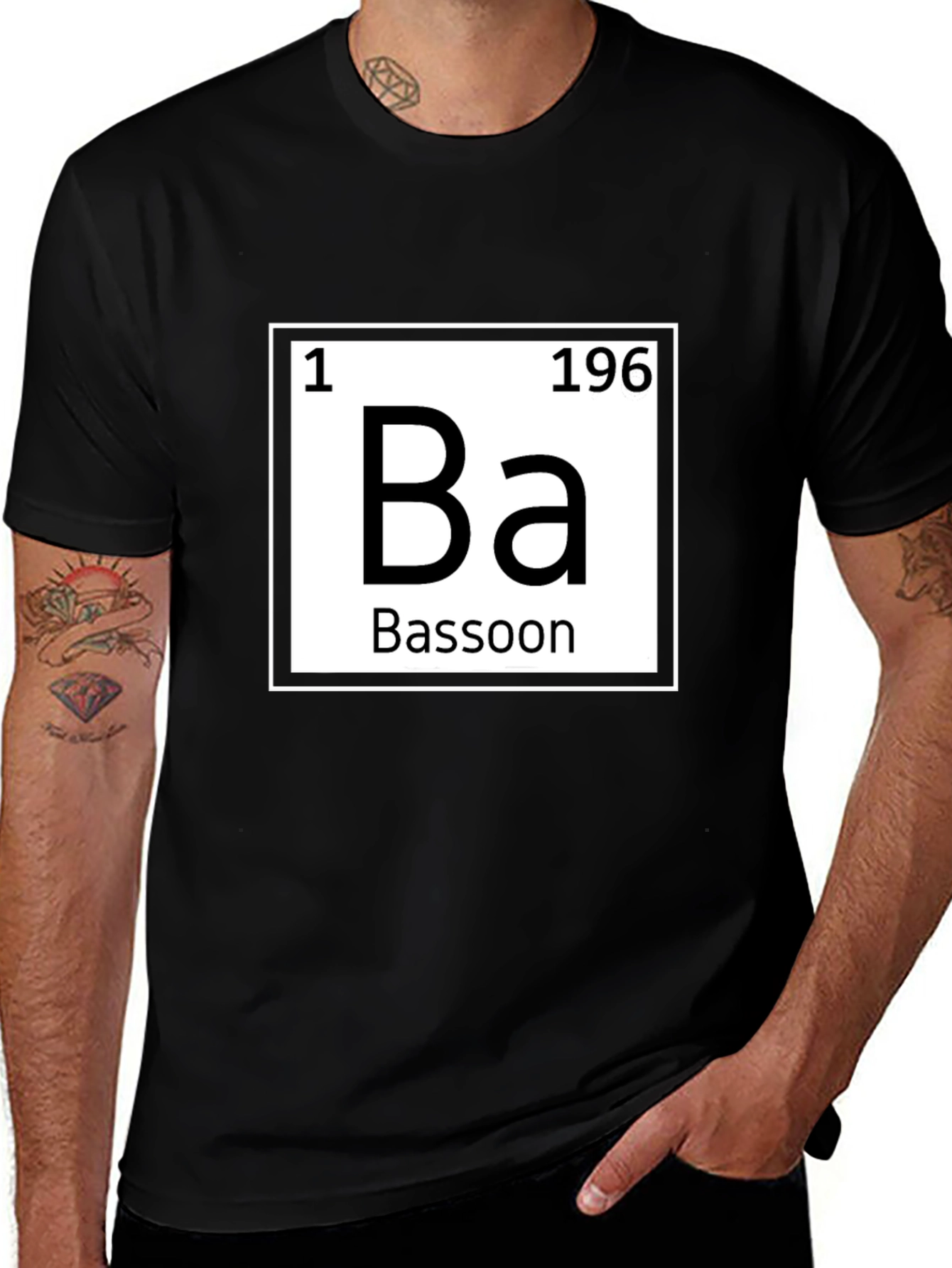 Bassoon Periodic Table T-Shirt - Musician Gift