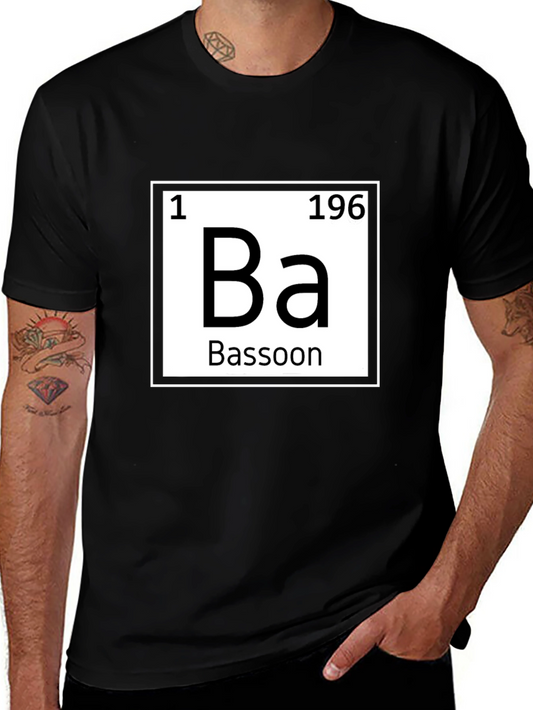Bassoon Periodic Table T-Shirt - Musician Gift