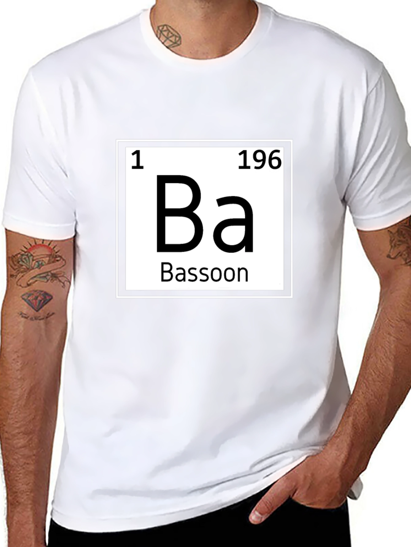 Bassoon Periodic Table T-Shirt - Musician Gift