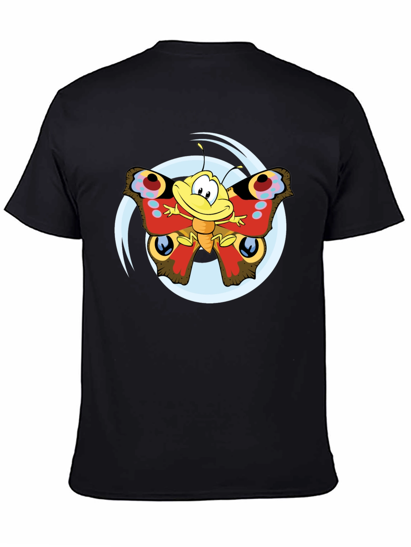 Cartoon Butterfly Graphic T-Shirt