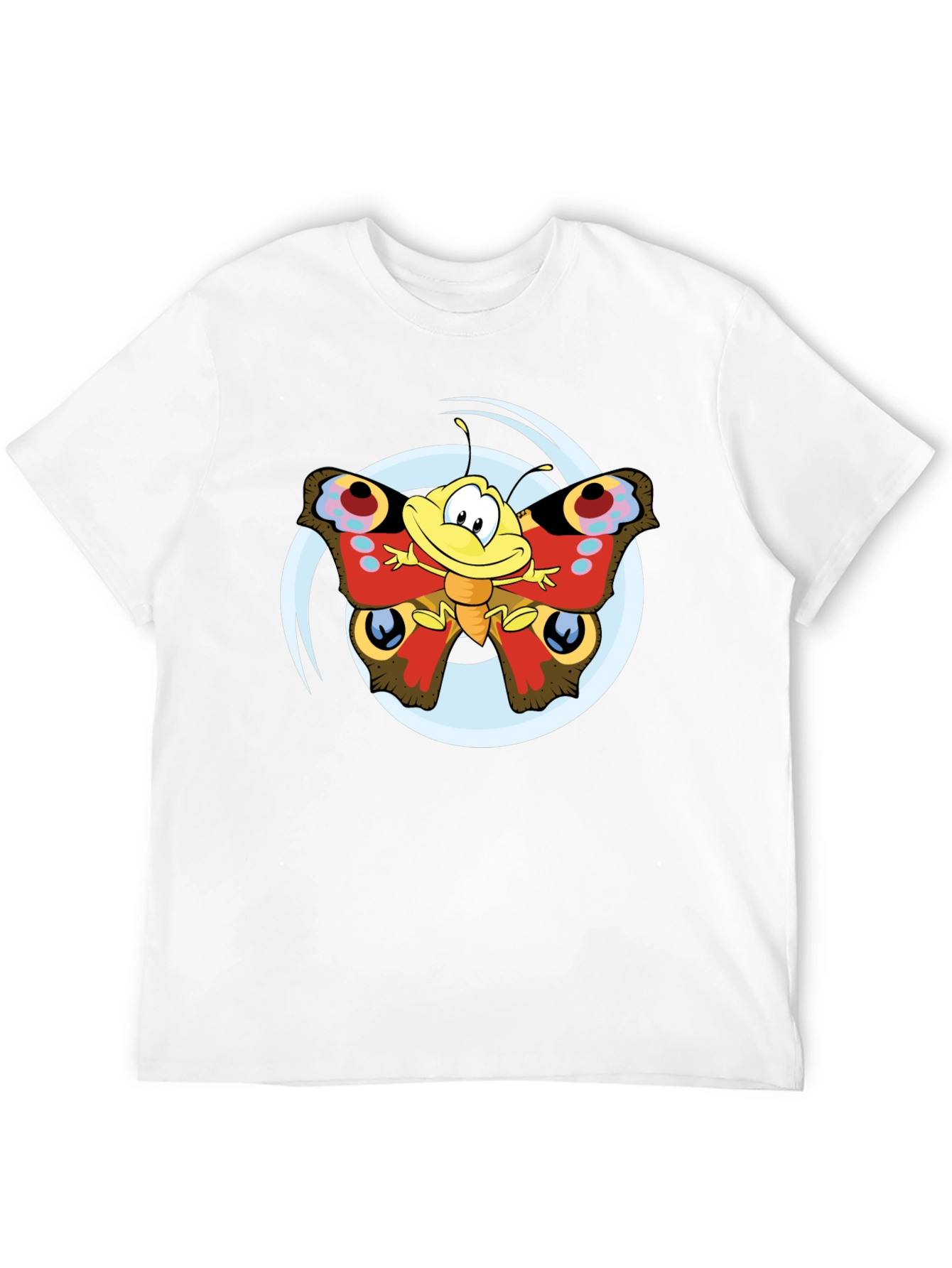 Cartoon Butterfly Graphic T-Shirt