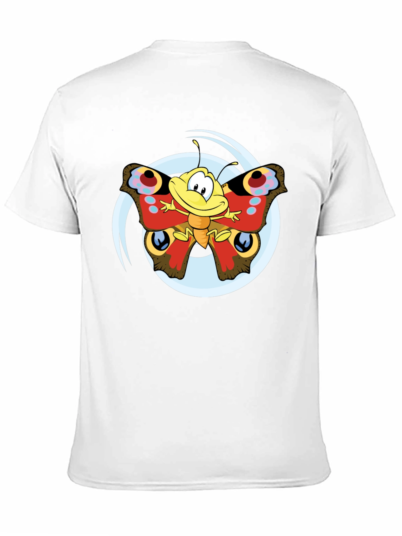 Cartoon Butterfly Graphic T-Shirt