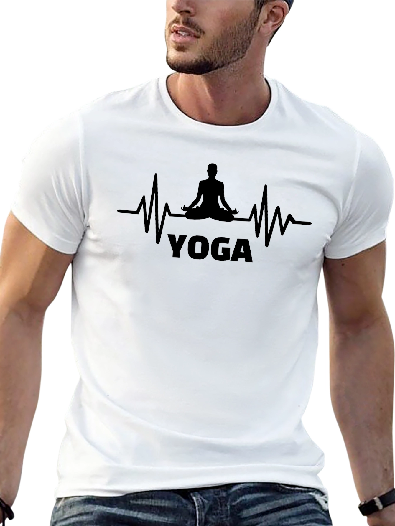 Yoga Heartbeat T-Shirt - Meditate in Style