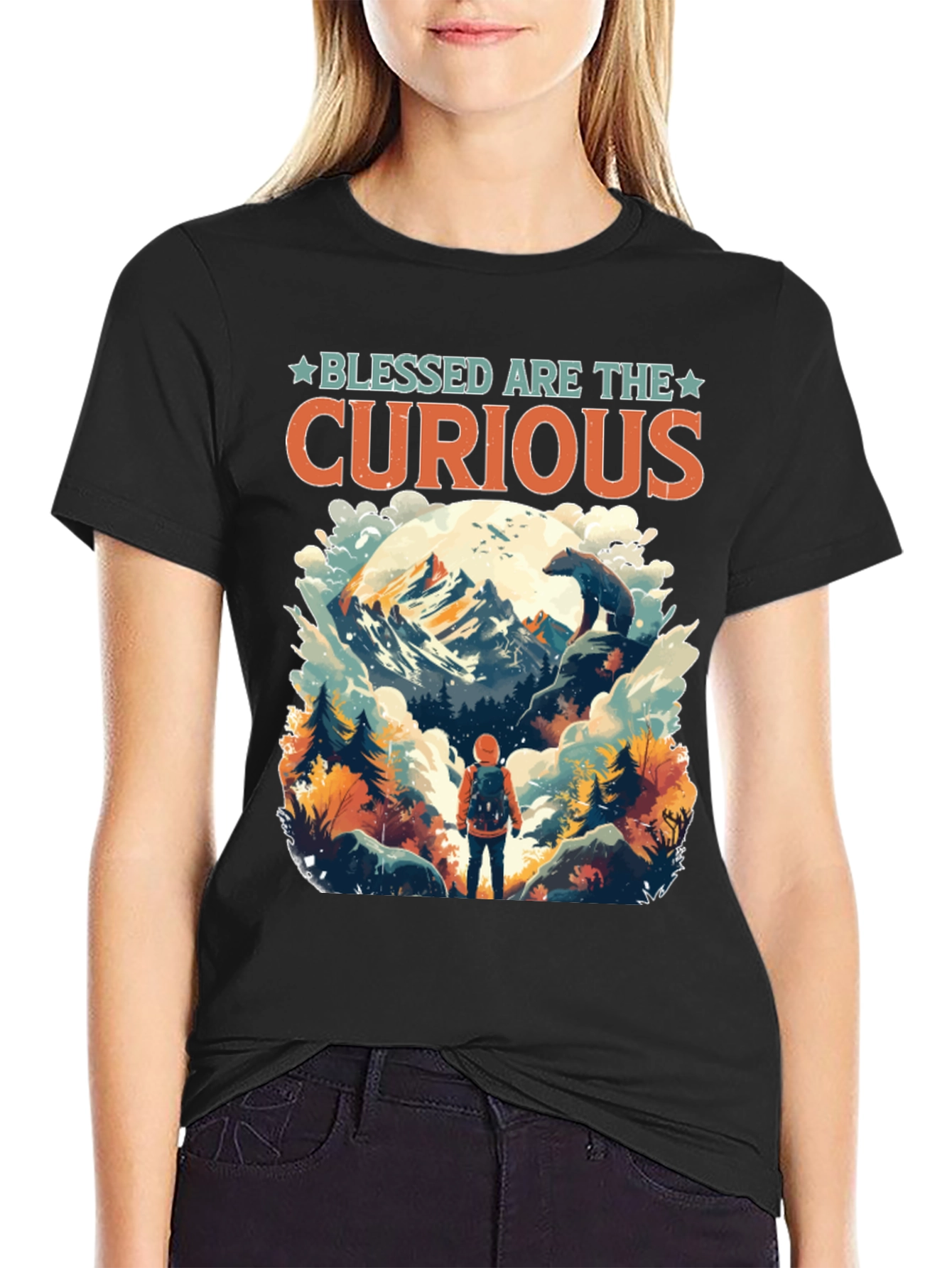 Blessed Are The Curious Adventure Tee