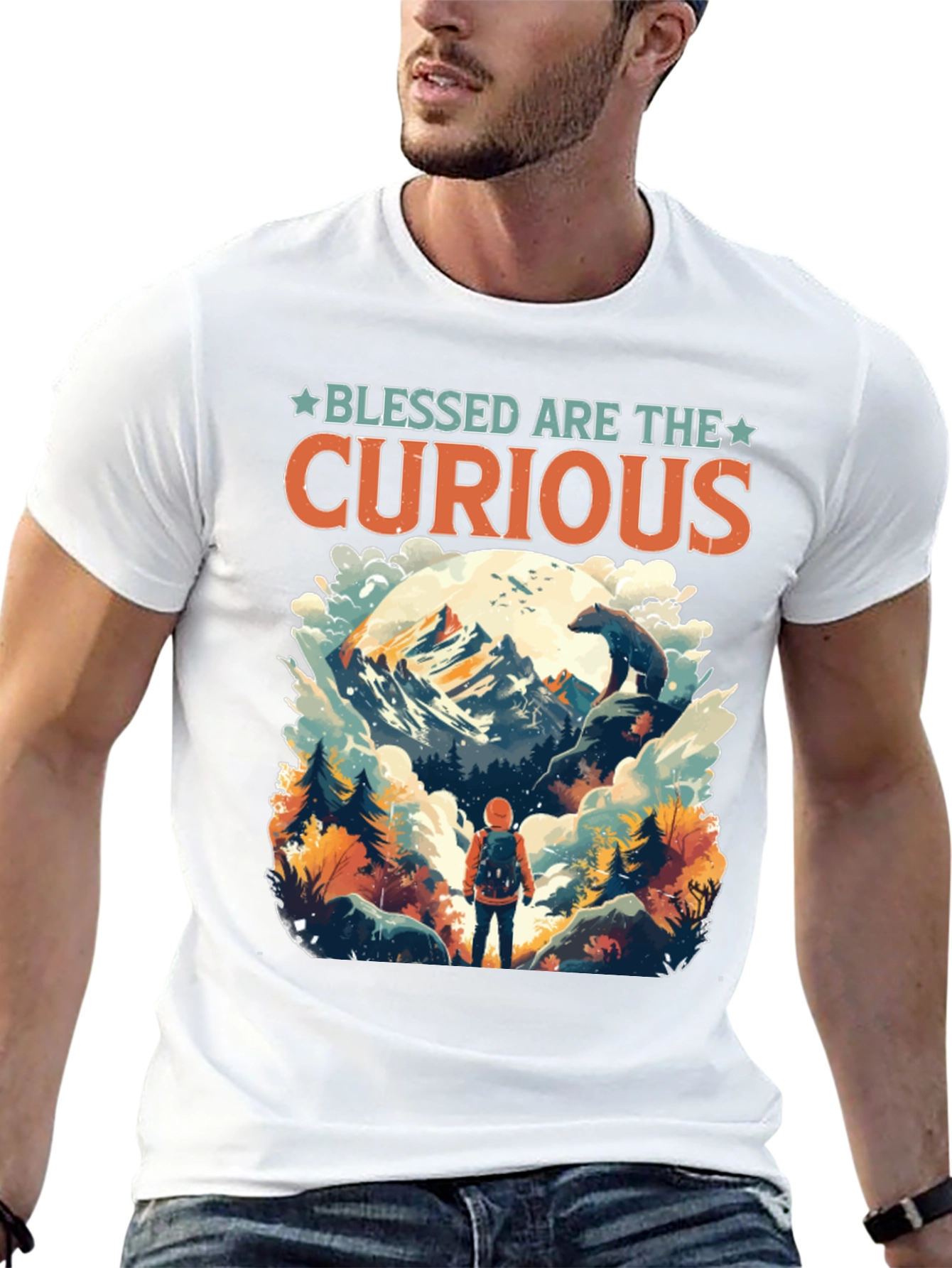 Blessed Are The Curious Adventure Tee