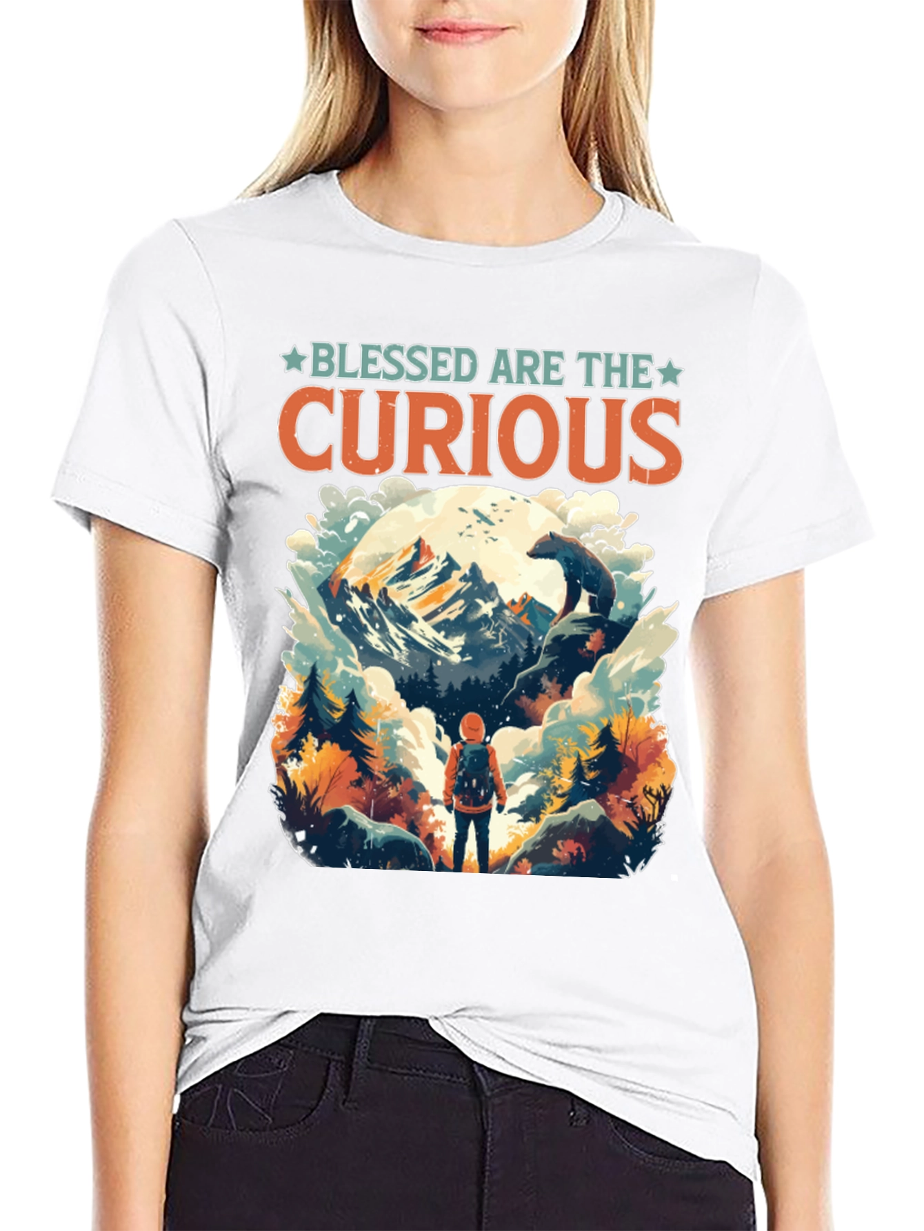 Blessed Are The Curious Adventure Tee