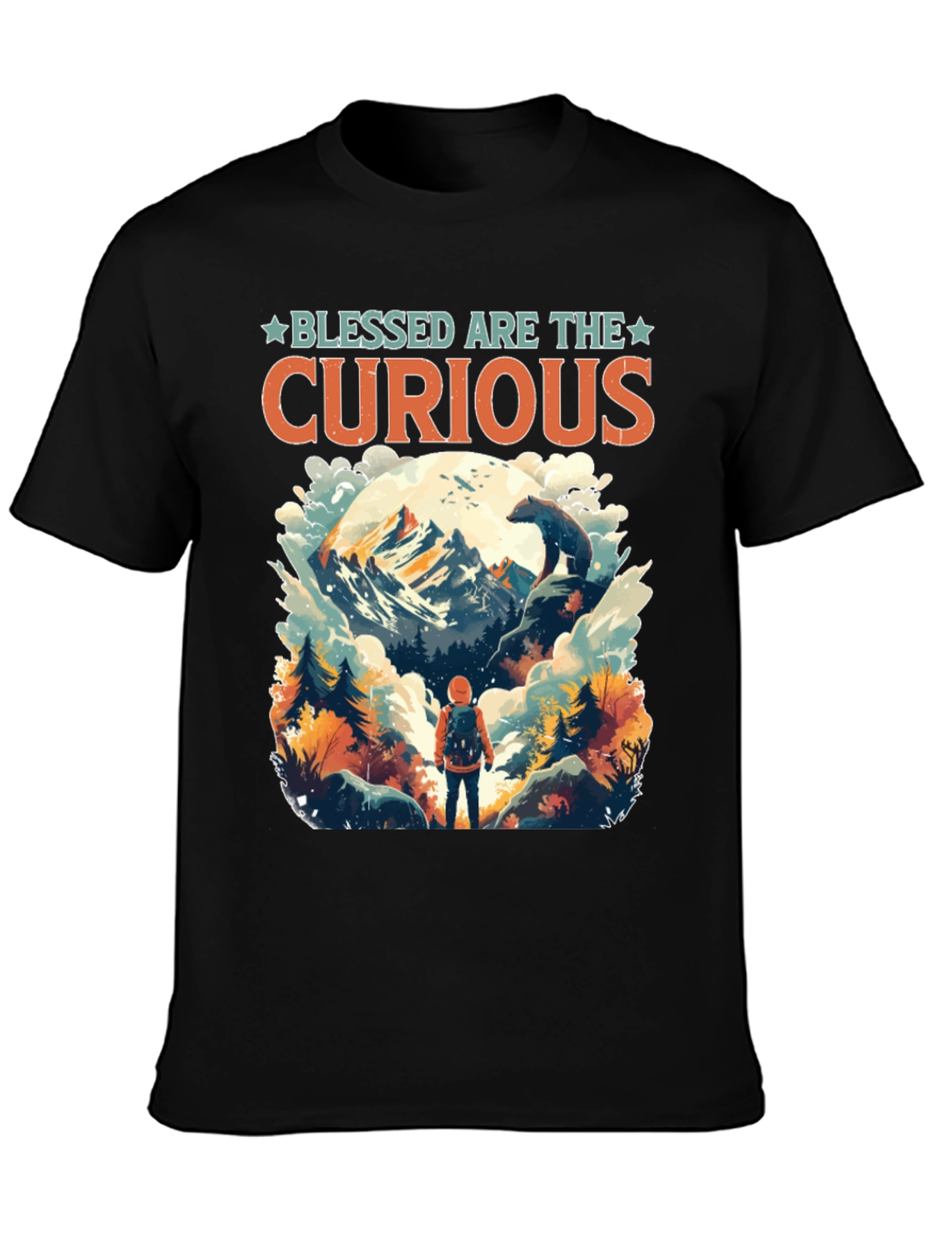 Blessed Are The Curious Adventure Tee