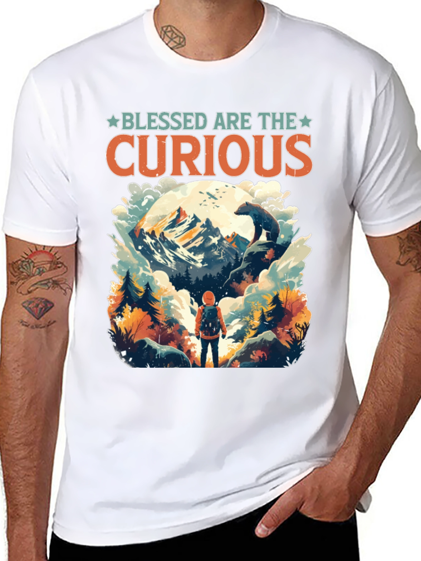 Blessed Are The Curious Adventure Tee