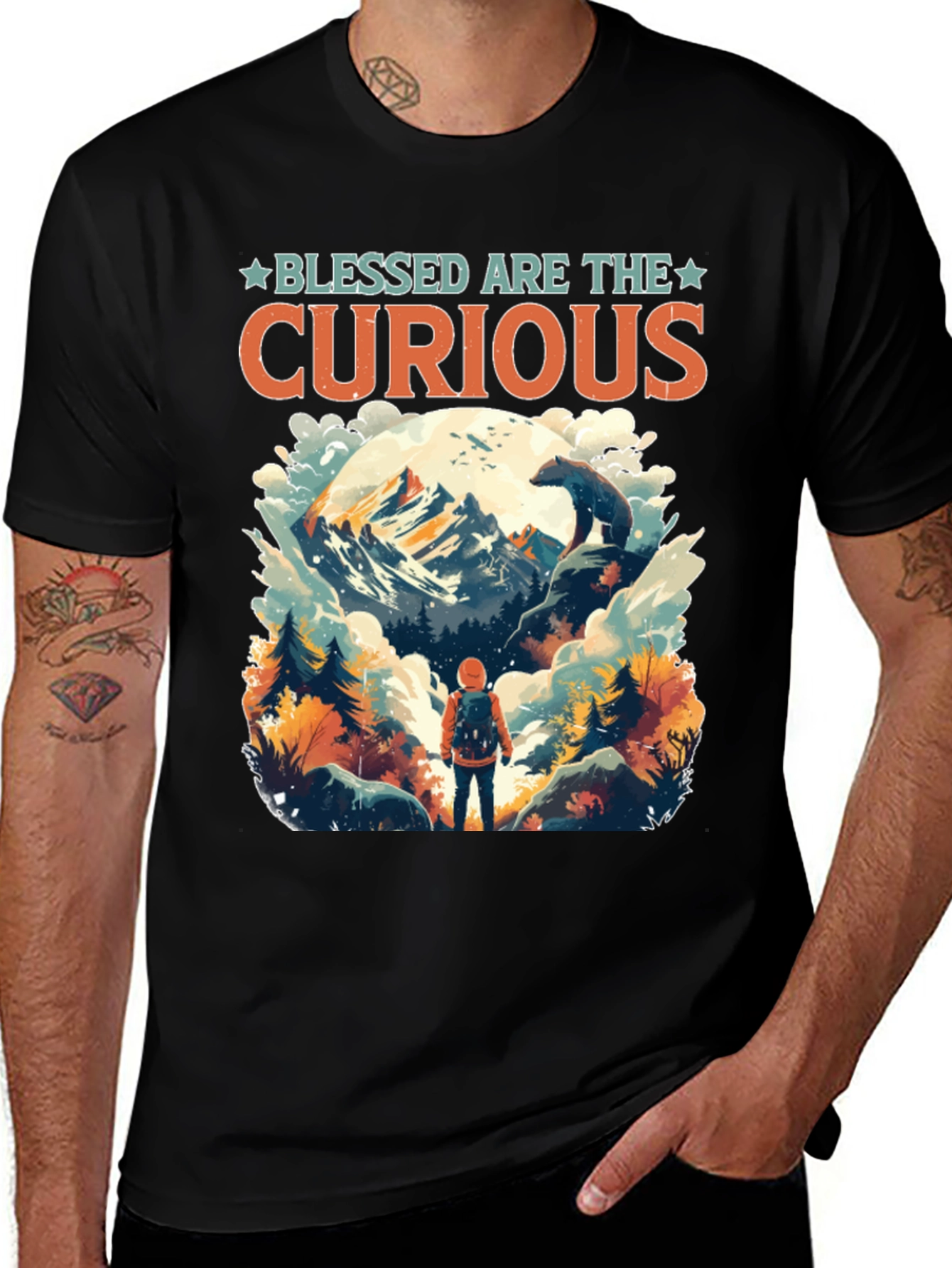 Blessed Are The Curious Adventure Tee