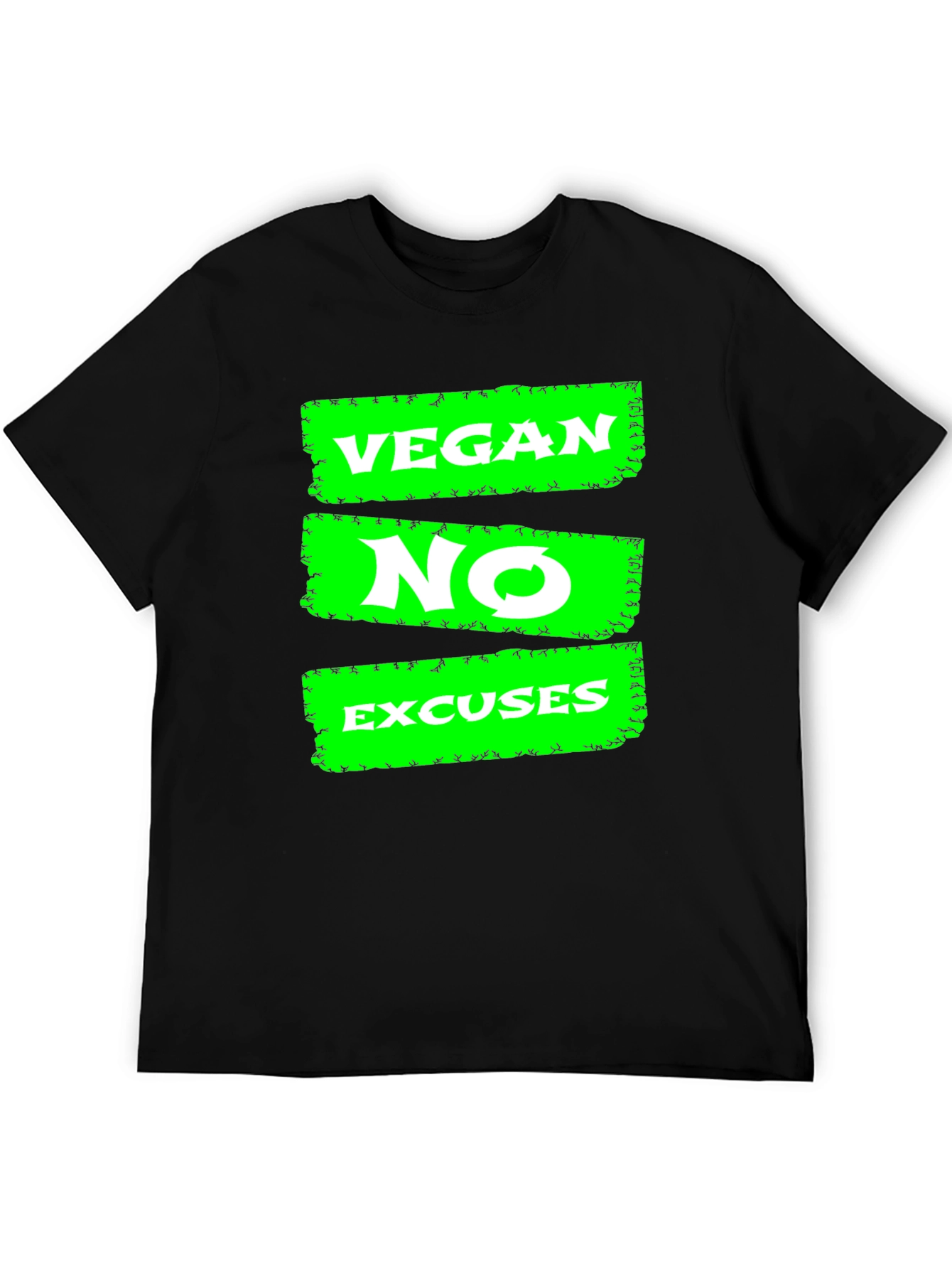 Vegan No Excuses Graphic Tee - Black