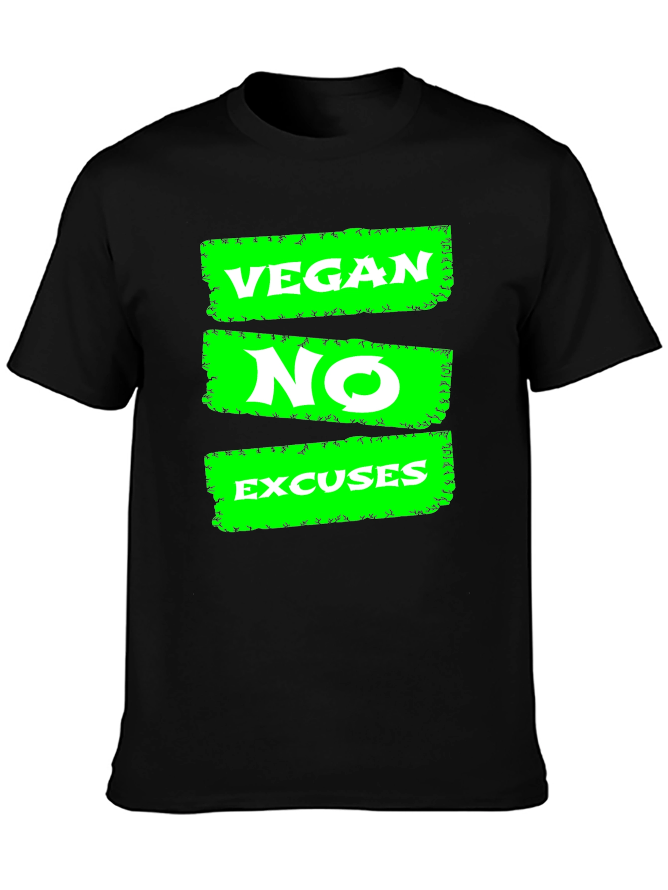 Vegan No Excuses Graphic Tee - Black