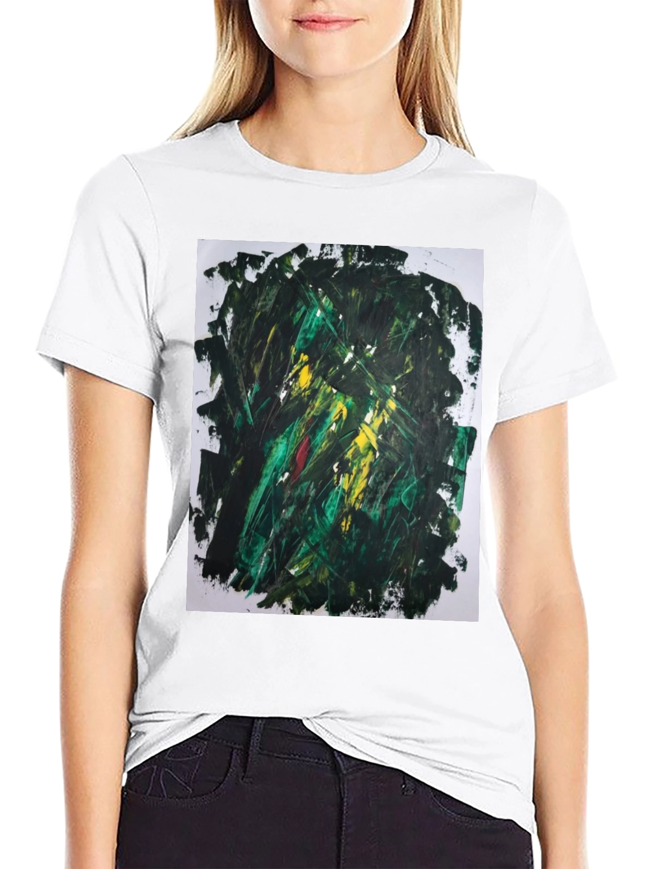 Abstract Art Tee - Modern Painterly Design