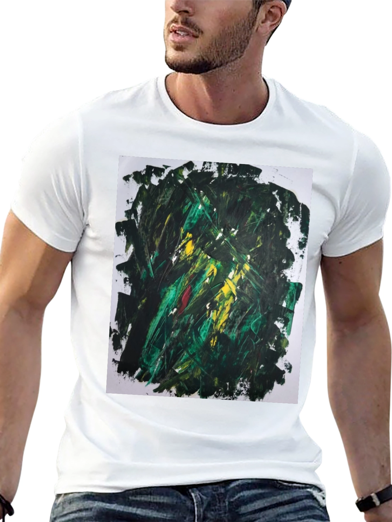 Abstract Art Tee - Modern Painterly Design
