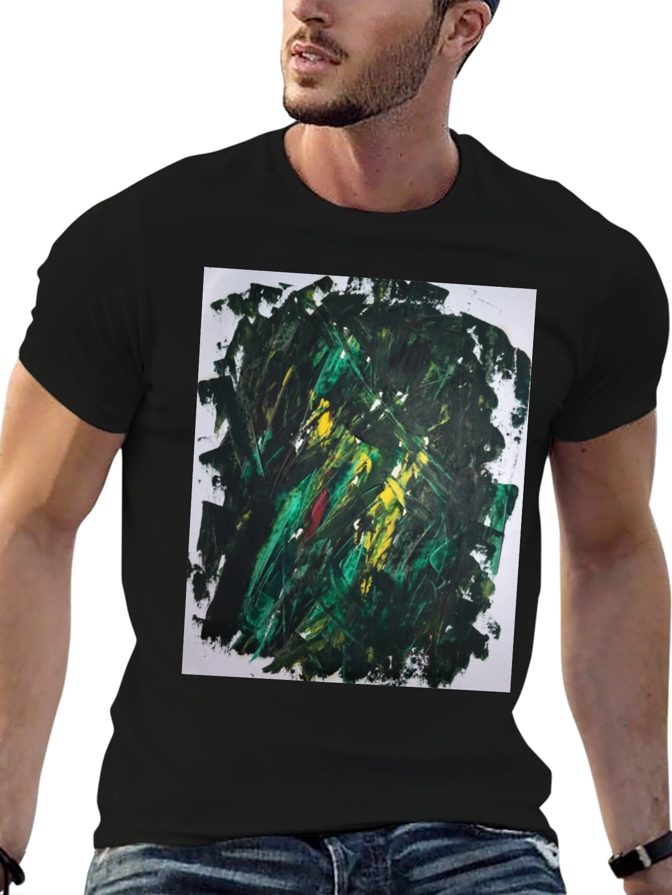 Abstract Art Tee - Modern Painterly Design
