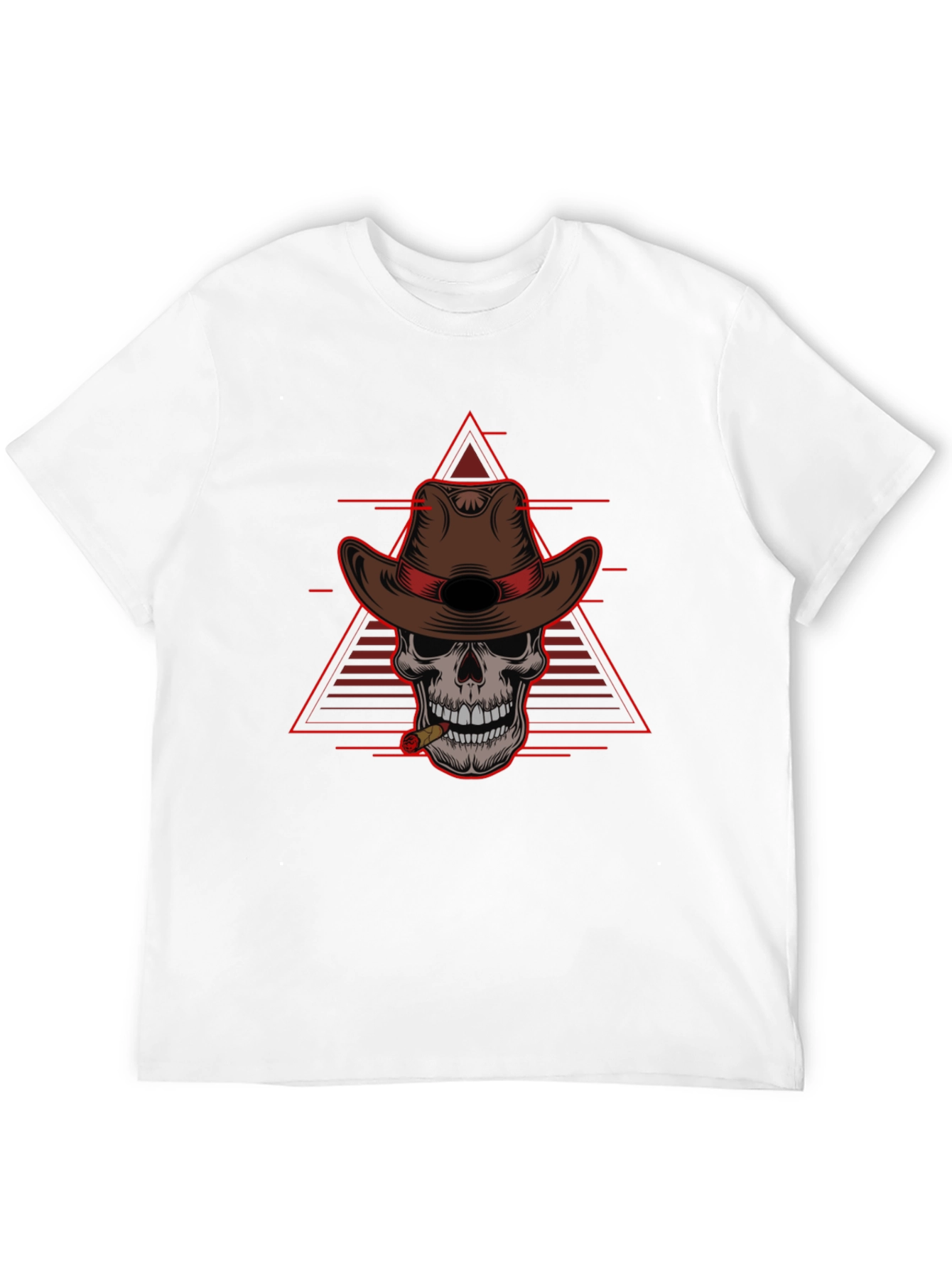Skull Cowboy T-Shirt - Edgy Western Style