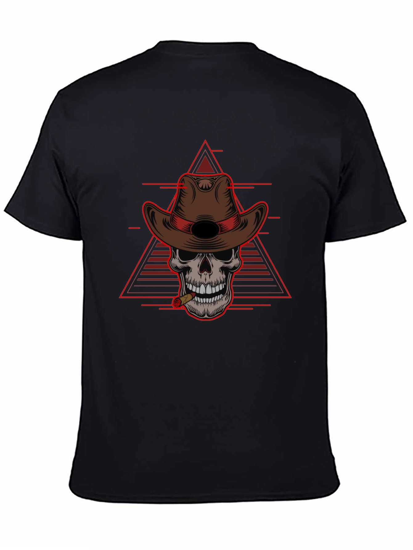 Skull Cowboy T-Shirt - Edgy Western Style