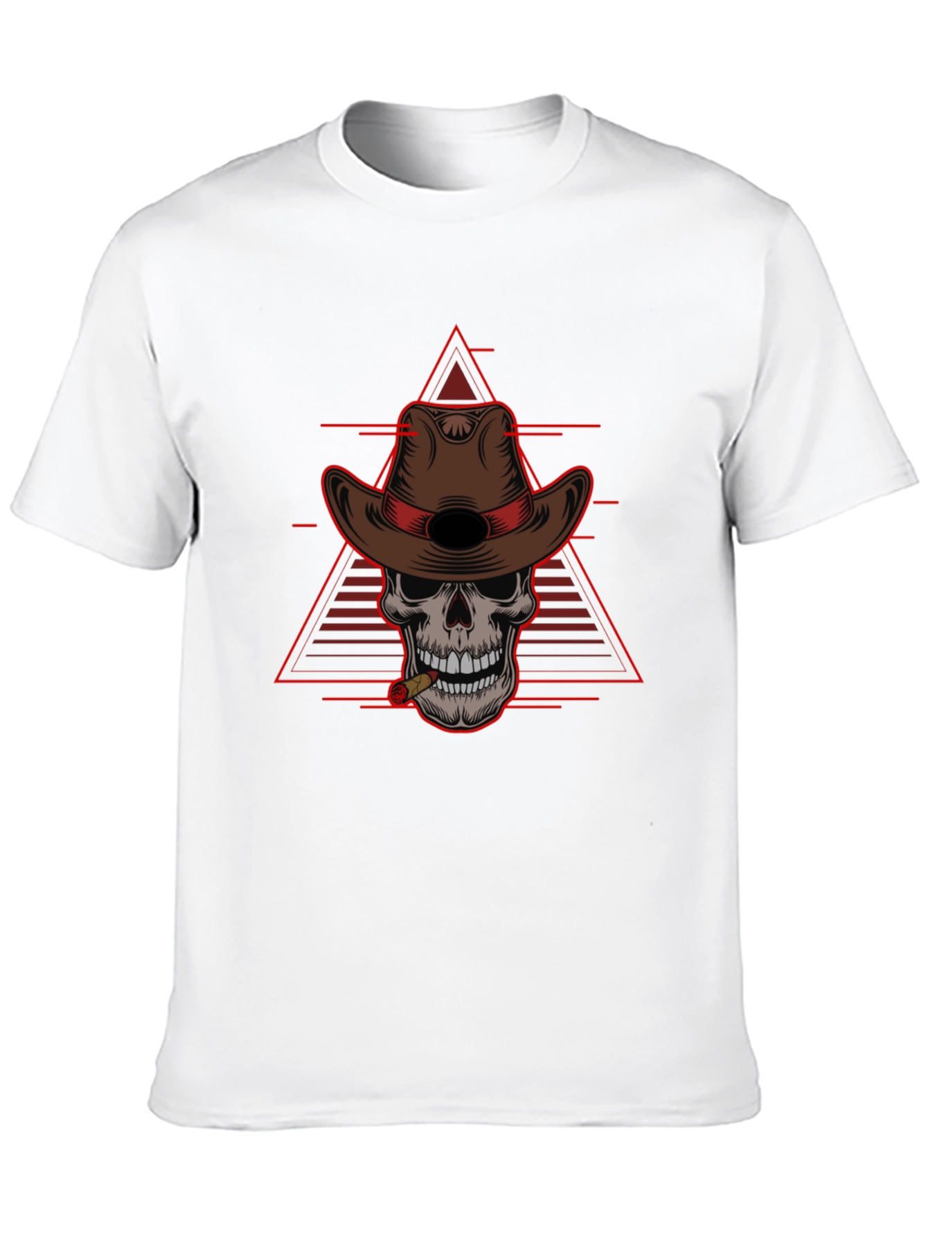 Skull Cowboy T-Shirt - Edgy Western Style