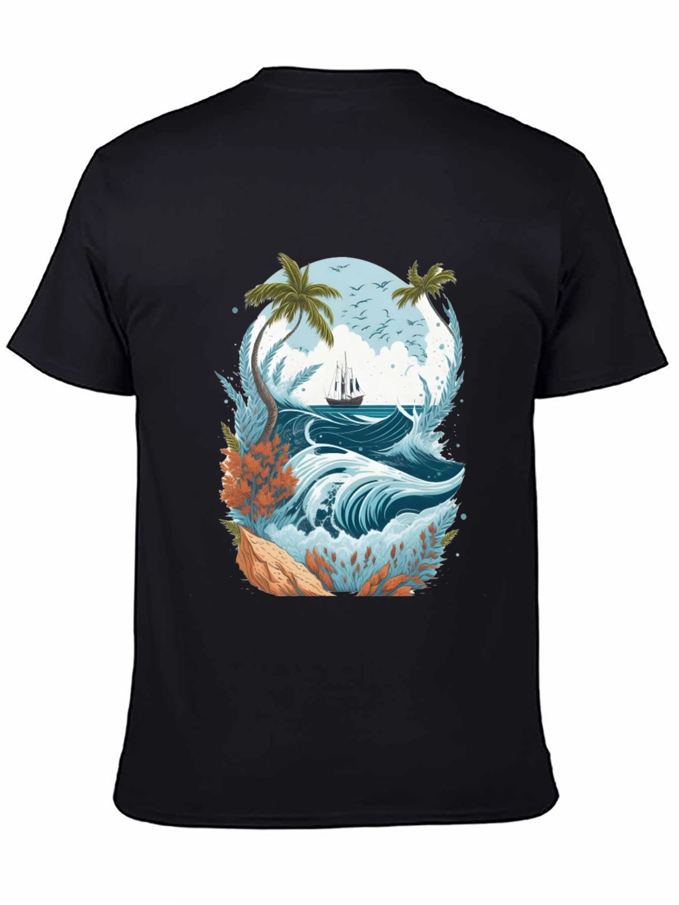 Tropical Sailboat Tee