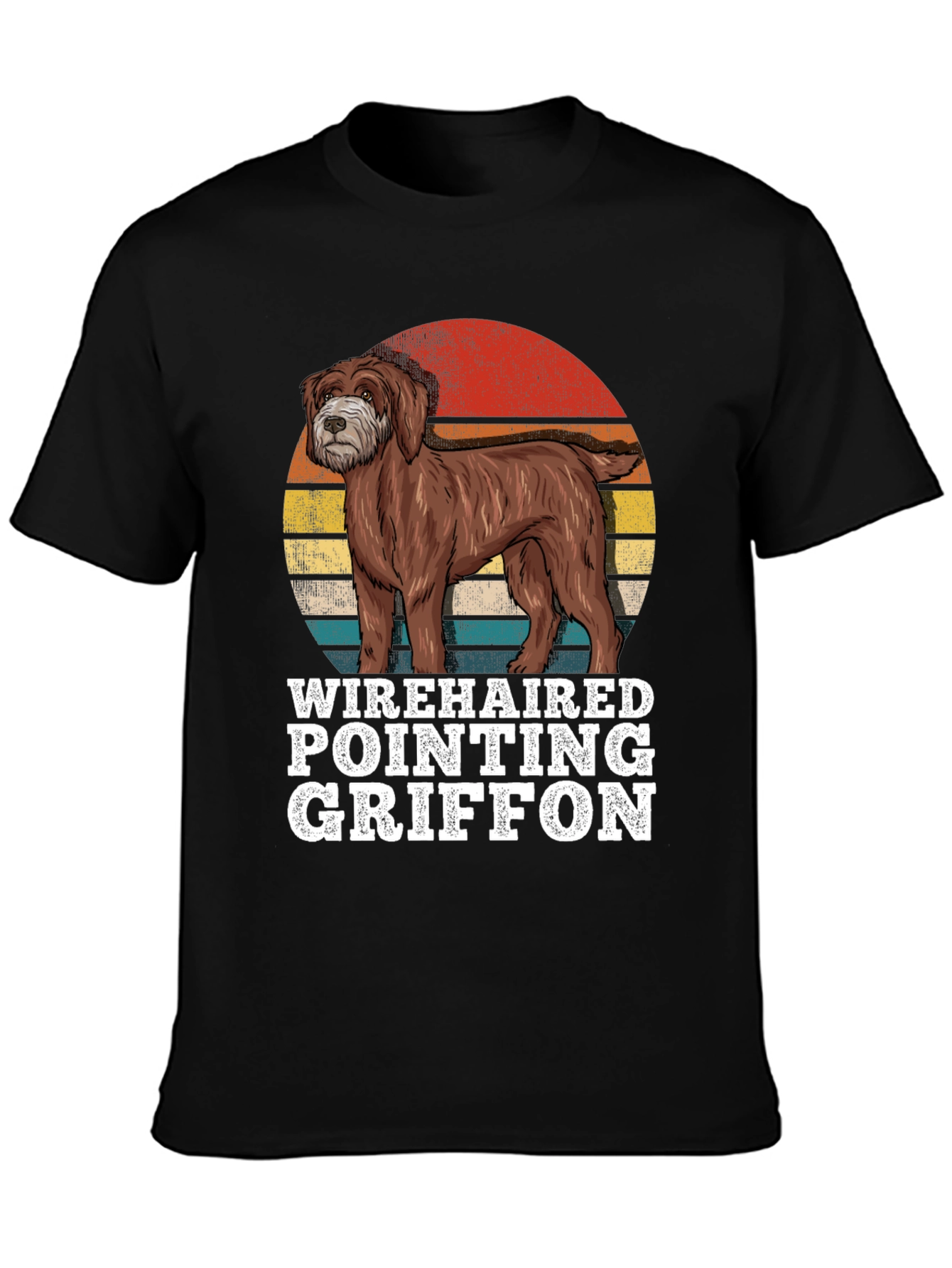 Wirehaired Pointing Griffon Retro T-Shirt
